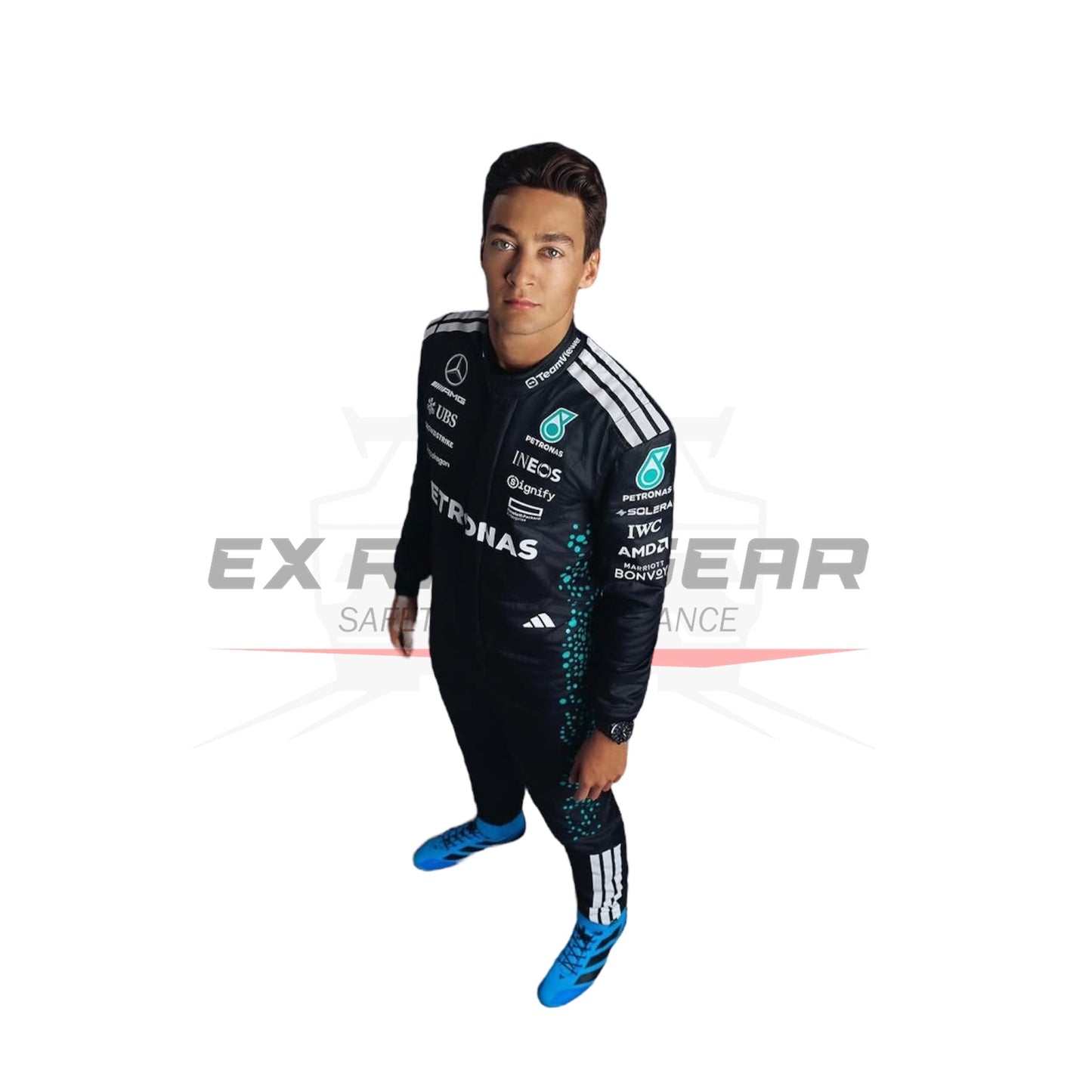 2025 George Russell Mercedes f1 Race Suit - Ex Race Gear