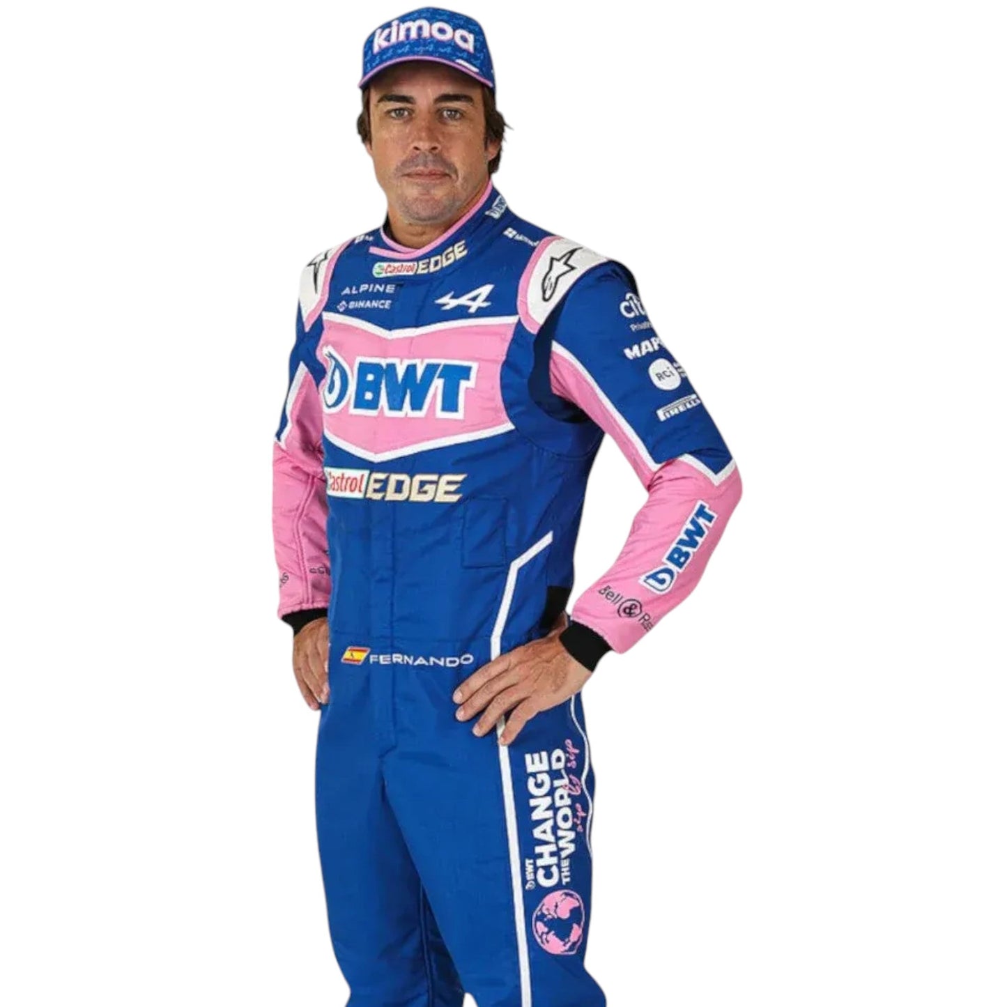 2022 Fernando Alonso BWT Alpine F1 Race Suit Replica Ex Race Gear