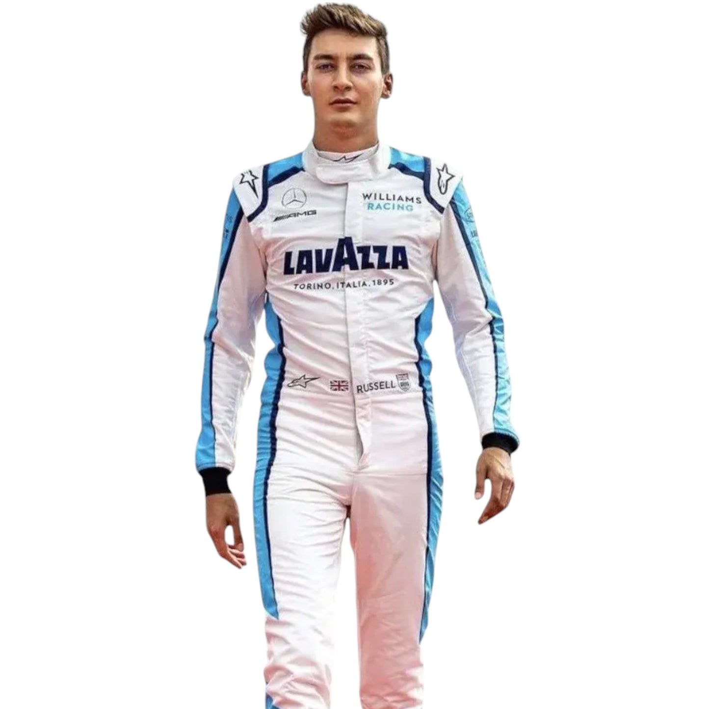 2020 George Russell Atlassian Williams Racing Suit Ex Race Gear
