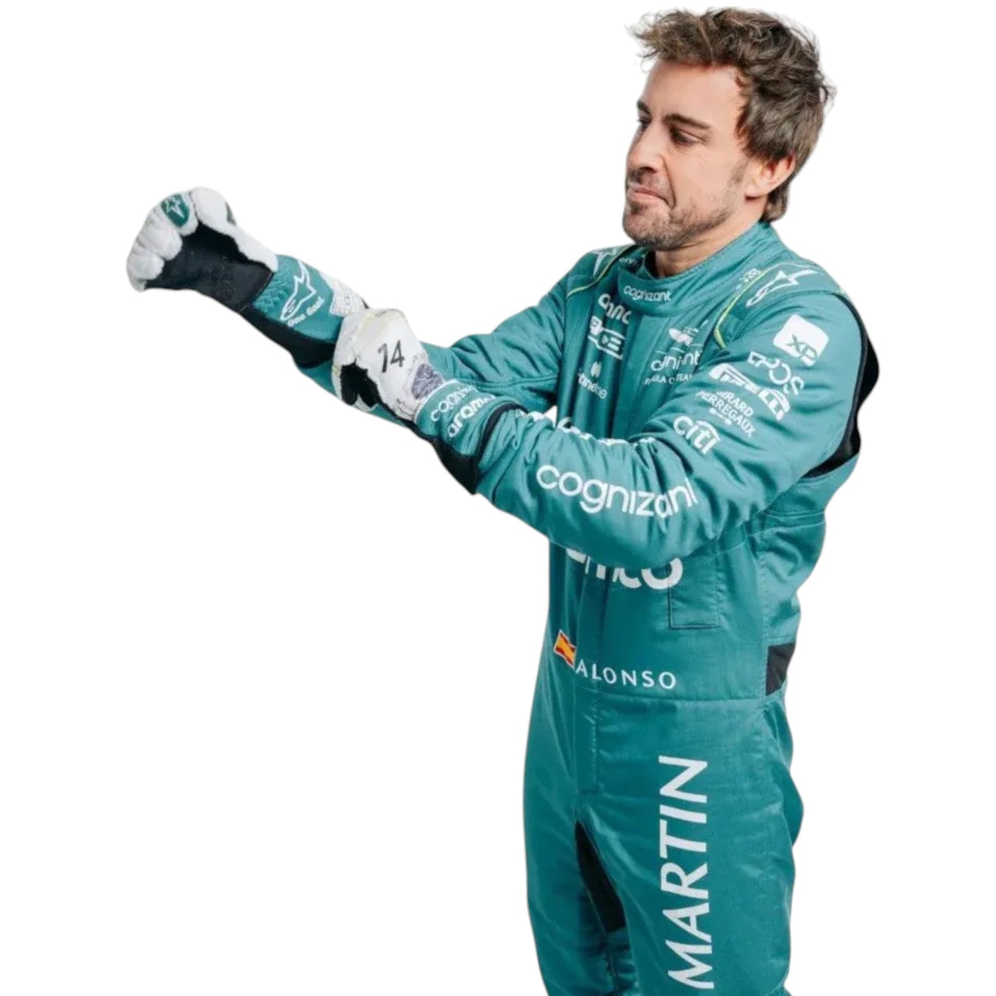 2023 Fernando Alonso F1 Team Aston Martin Race Suit Replica Ex Race Gear