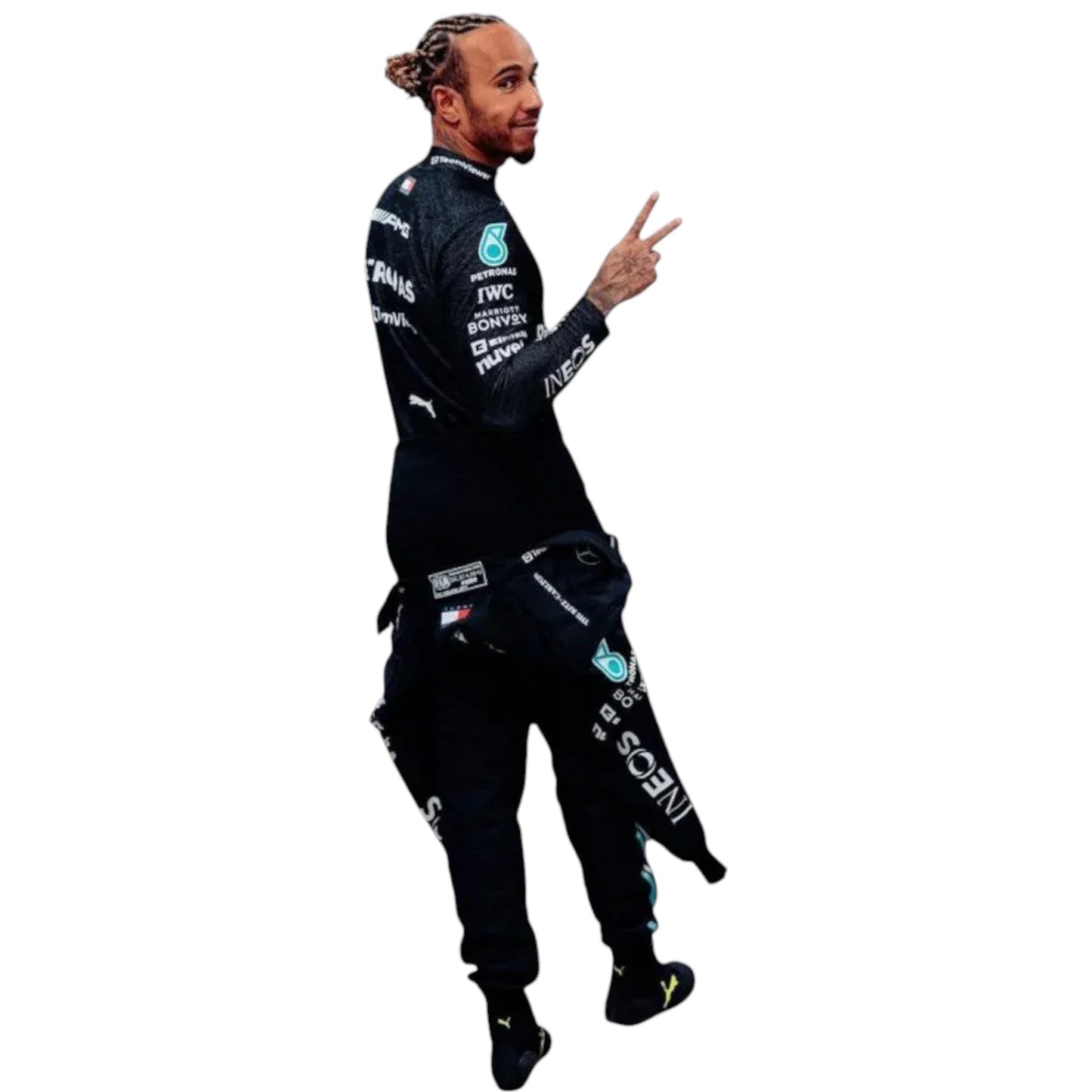 2023 Lewis Hamilton Mercedes AMG F1 Race Suit Ex Race Gear