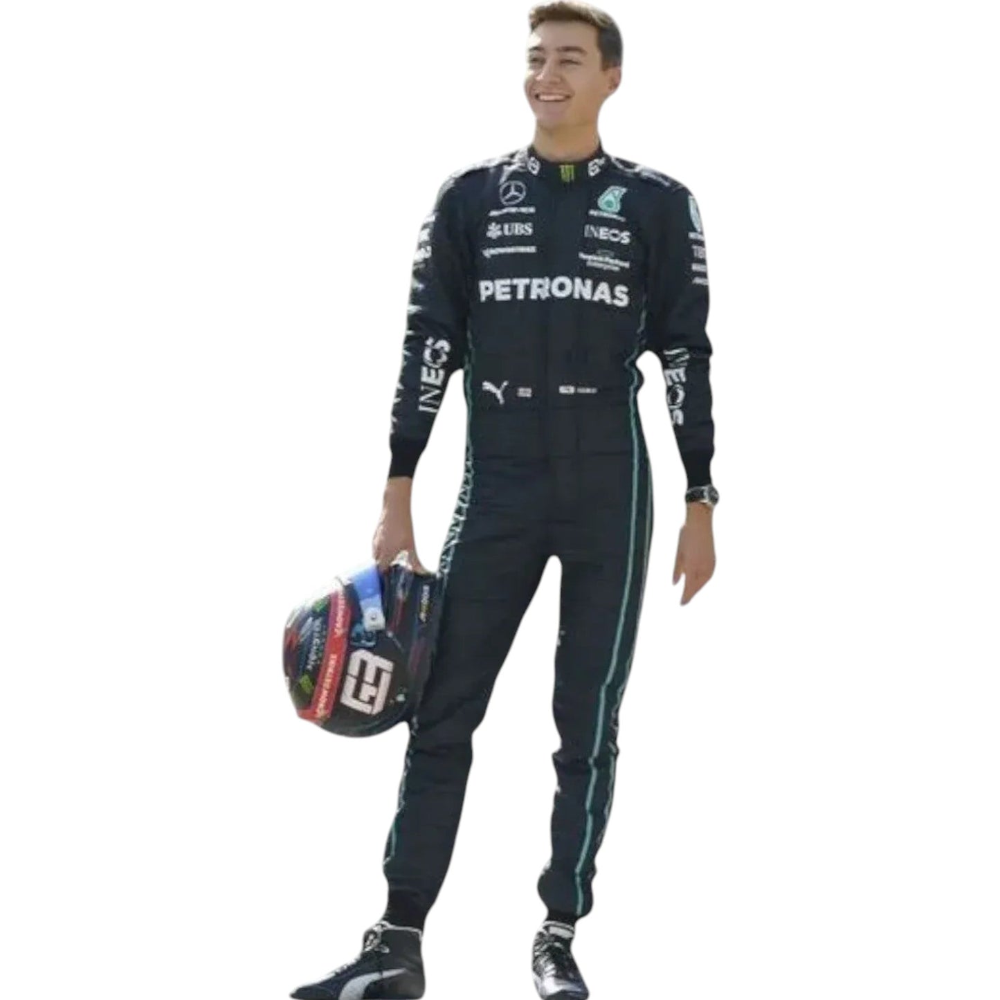 2022 George Russell Mercedes AMG F1 Replica Race Suit Ex Race Gear