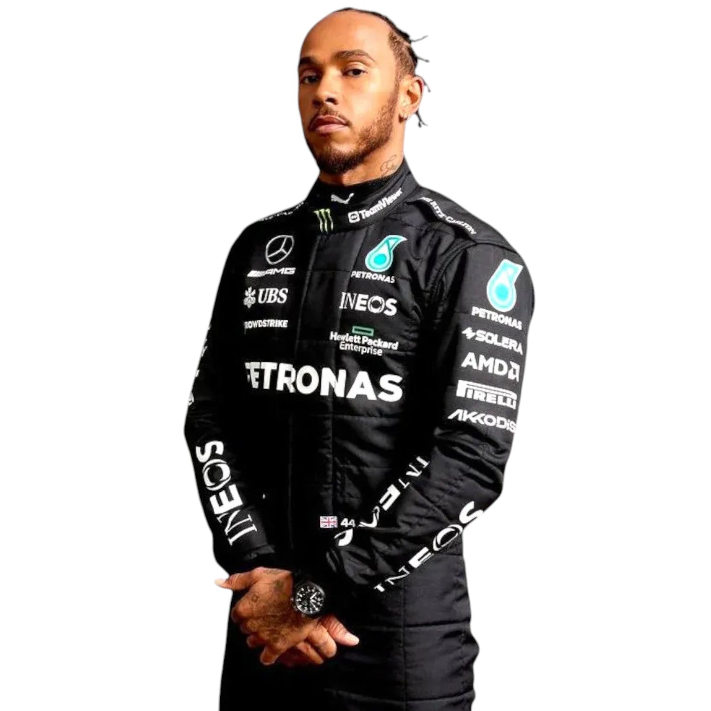 2023 Lewis Hamilton Mercedes AMG F1 Race Suit Ex Race Gear