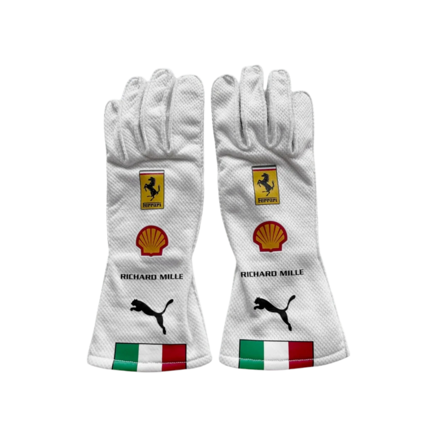 2025 Scuderia Ferrari F1 Team Monza GP Driver Replica Gloves Ex Race Gear