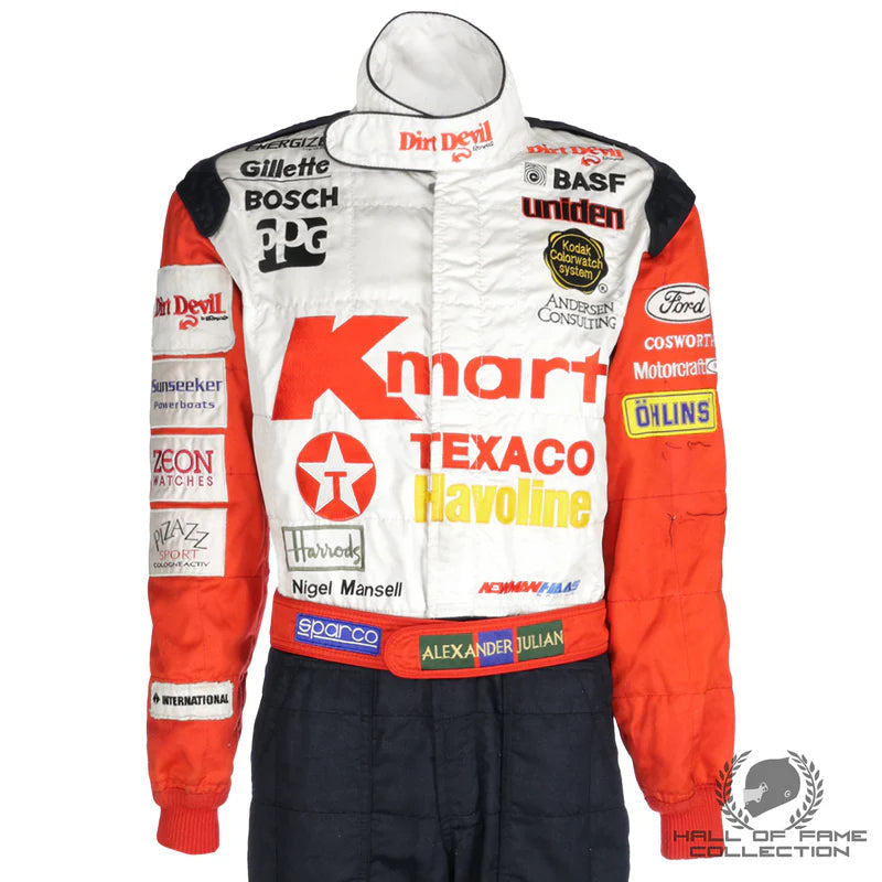 1993 Nigel Mansell Race Used Newman Haas Racing Championship Season IndyCar Suit Ex Race Gear