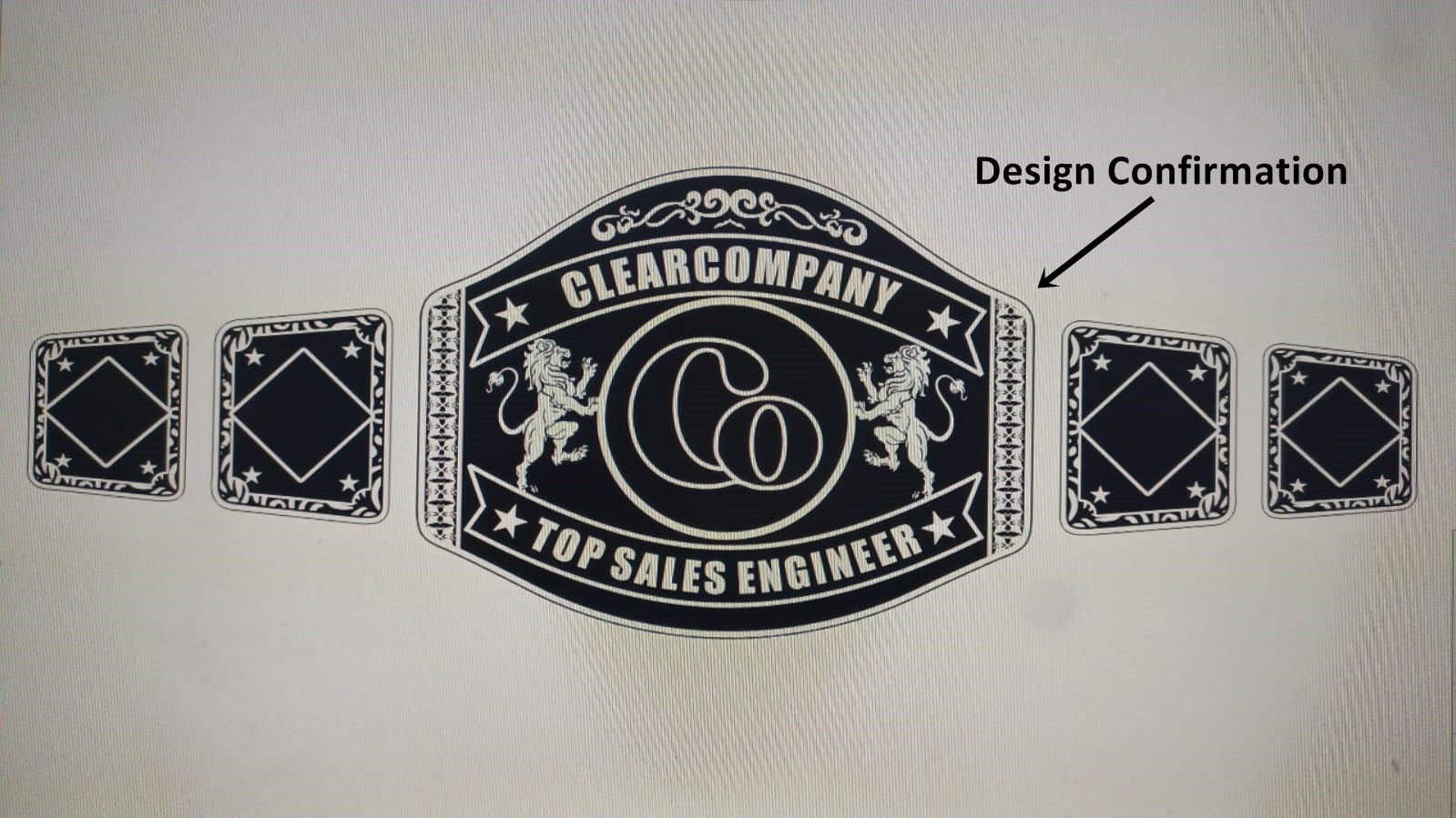 Custom Top Sales Engineer Wrestling Championship Belt poshleathers-14b7