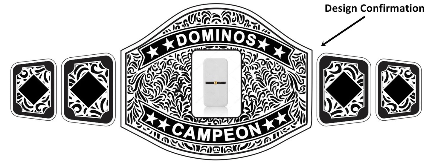 Custom Domino Wrestling Belt Logo Championship Belt Customize Wrestling Belts