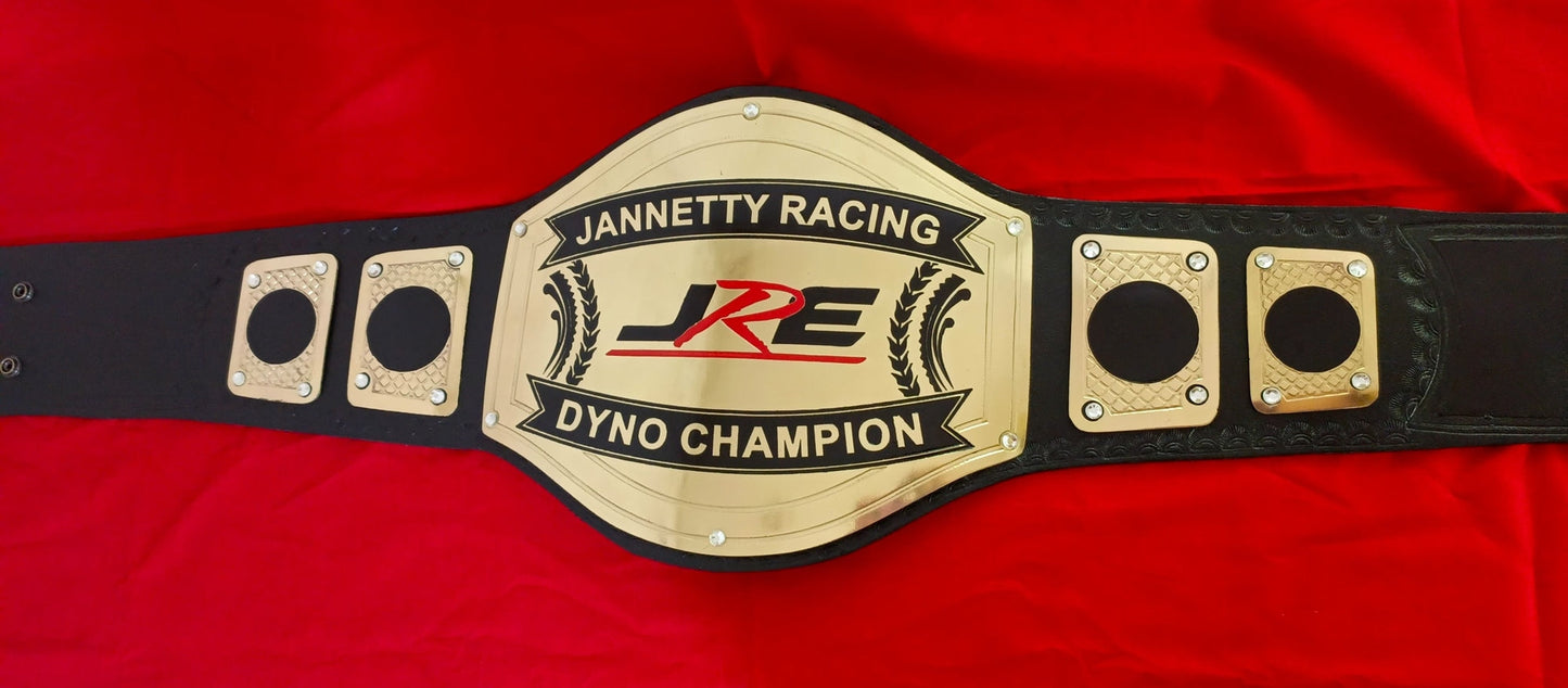 Custom Name and JRE Logo Wrestling Championship Belt poshleathers-14b7