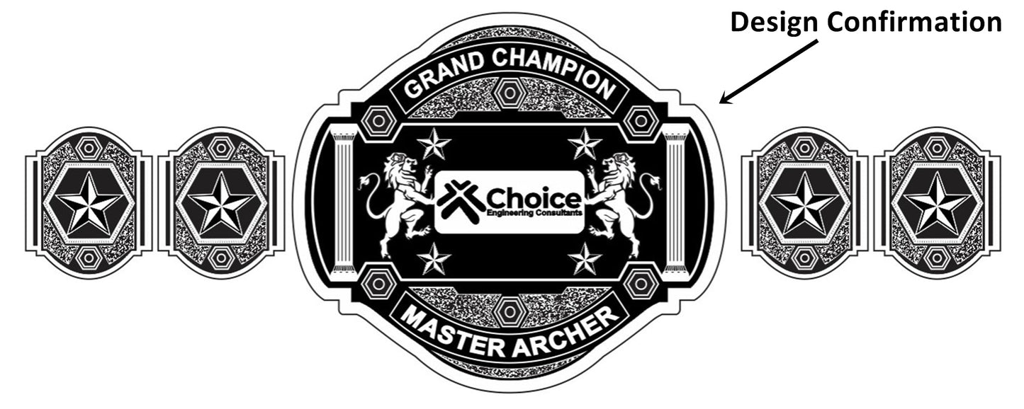 Custom Choice Logo Wrestling Championship Belt poshleathers-14b7