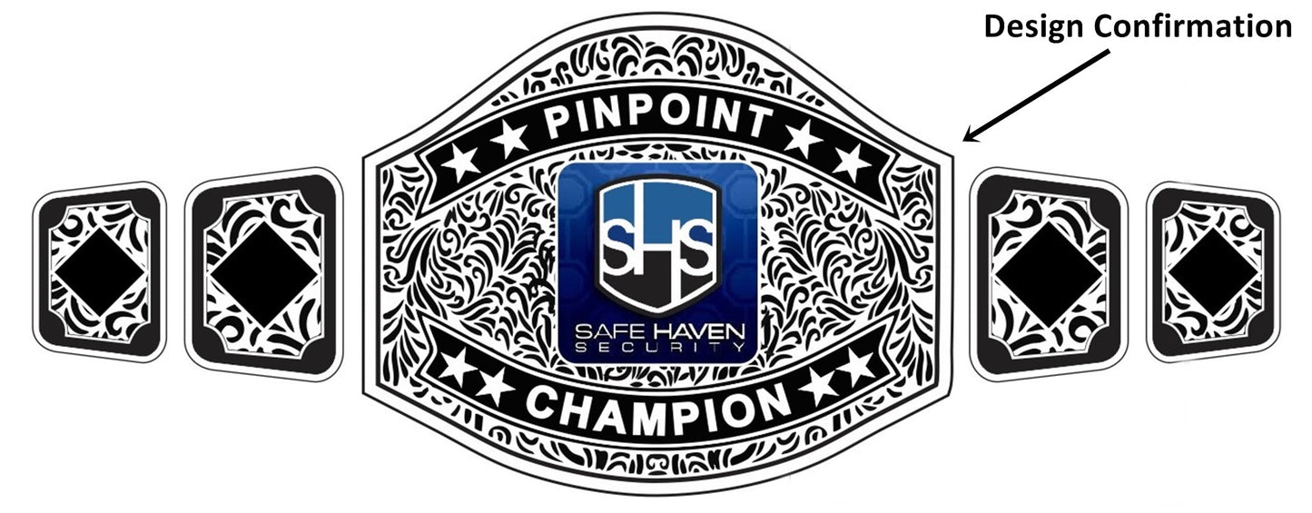 Custom Name and SHS Logo Wrestling Championship Belt poshleathers-14b7