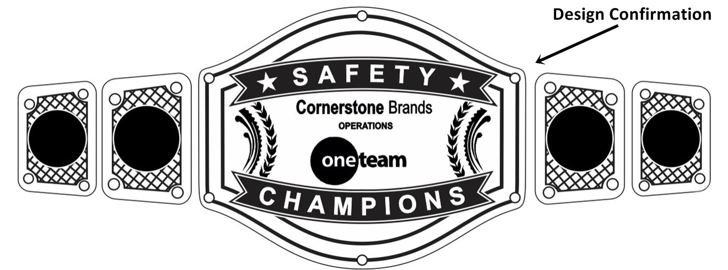 Custom Name and One Team Logo Wrestling Championship Belt poshleathers-14b7