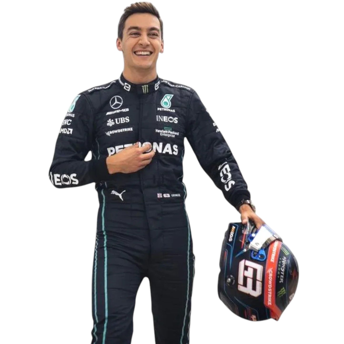 2022 George Russell Mercedes AMG F1 Replica Race Suit Ex Race Gear
