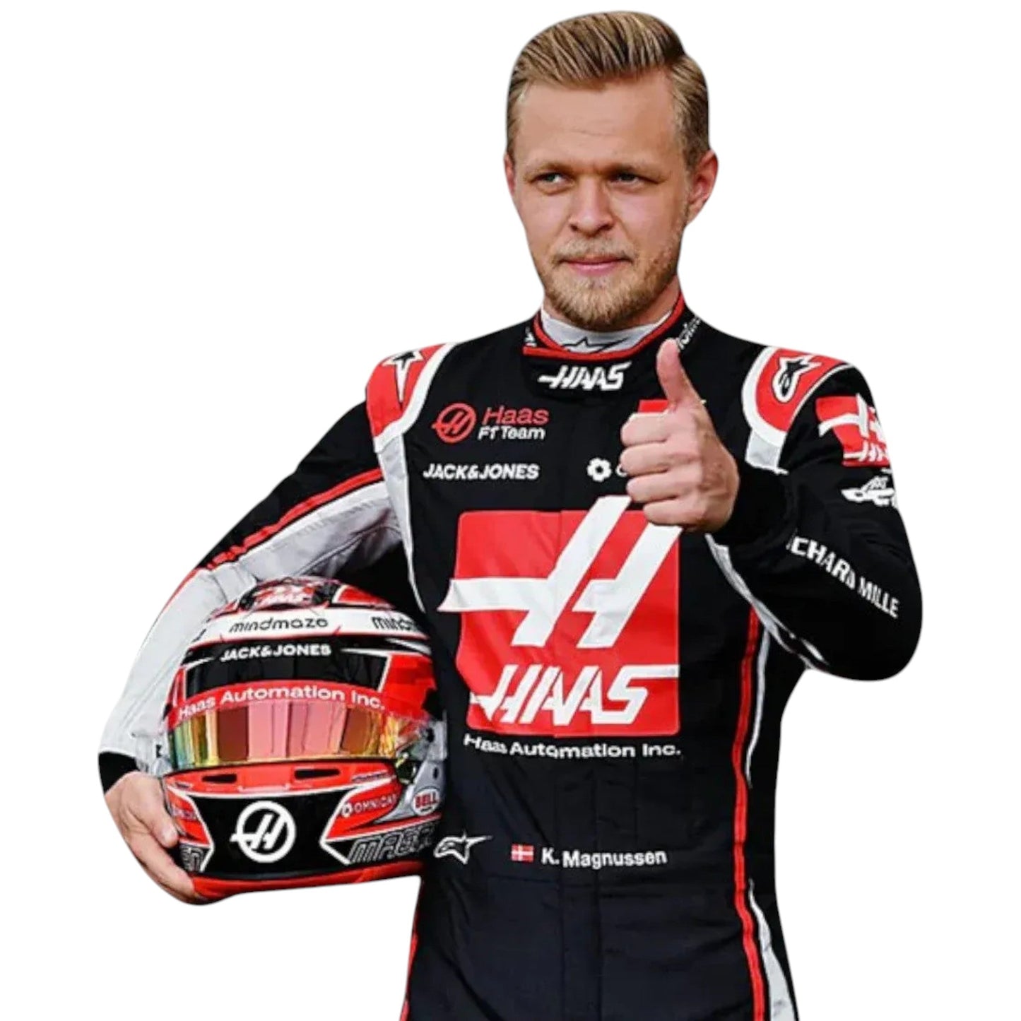 2020 Kevin Magnussen Haas Team F1 Race Suit Ex Race Gear