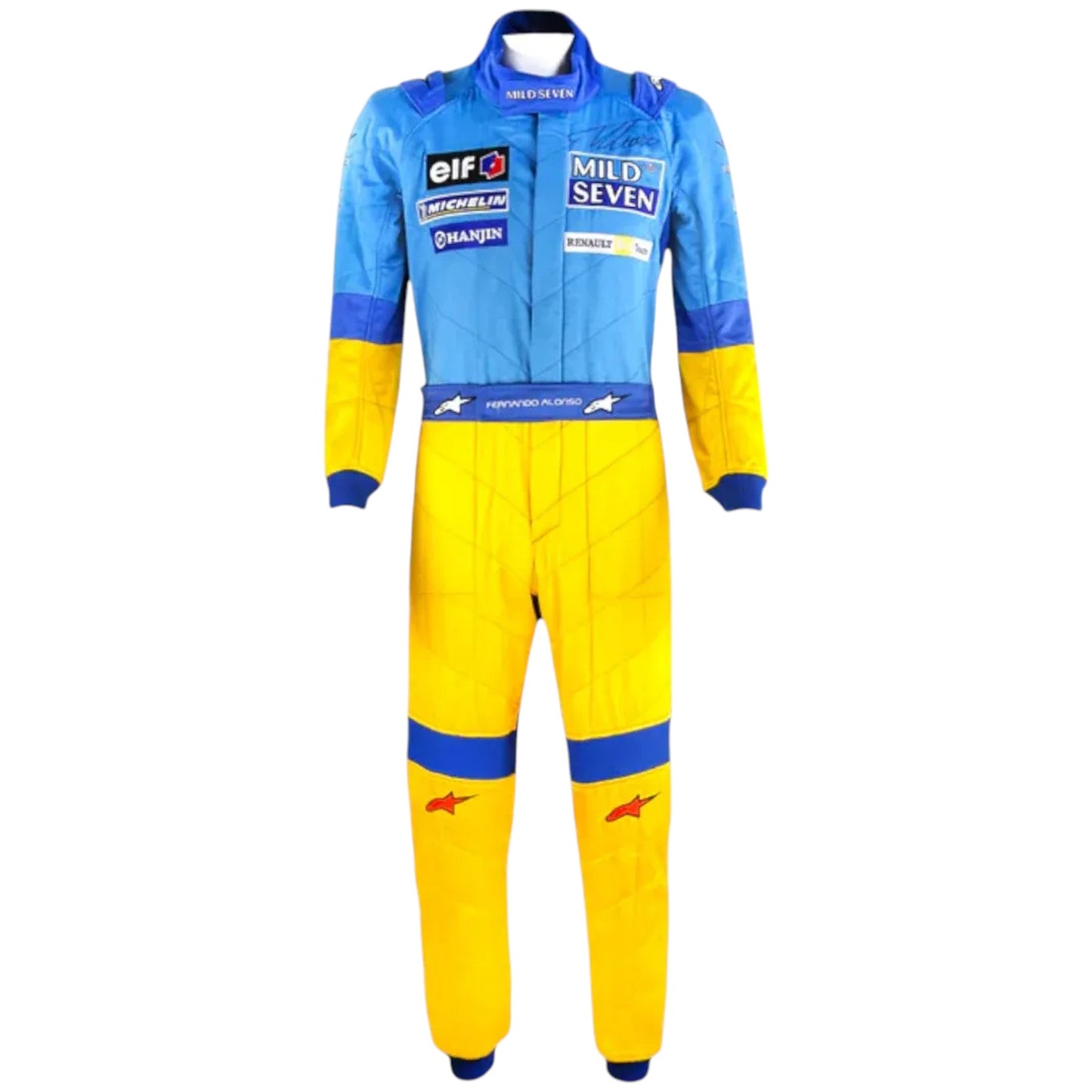 2002 Fernando Alonso Renault F1 Embroidery Race Suit Rustle Racewears