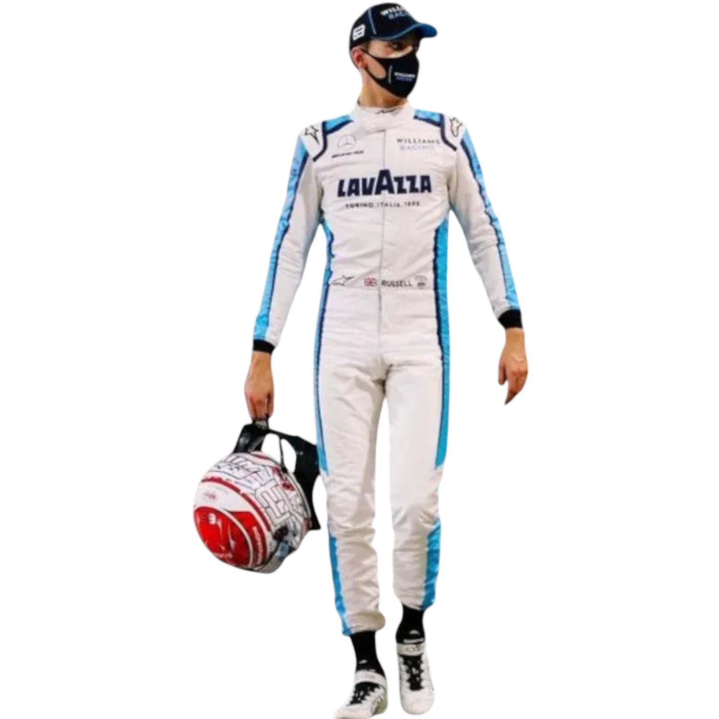 2020 George Russell Atlassian Williams Racing Suit Ex Race Gear