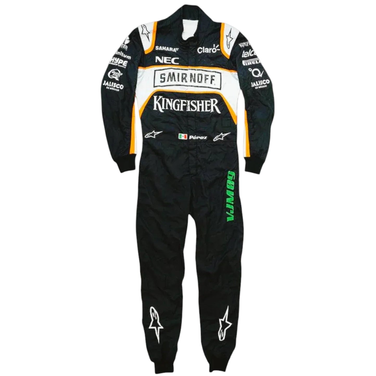 2016 Sergio Perez Sahara Force India F1 Team Race Suit Ex Race Gear