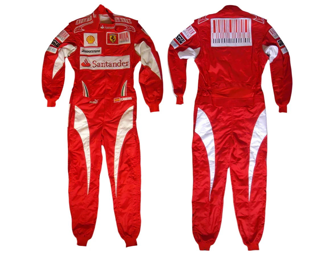 2010 Fernando Alonso Ferrari F1 Embroidered Racing Suit - Ex Race Gear