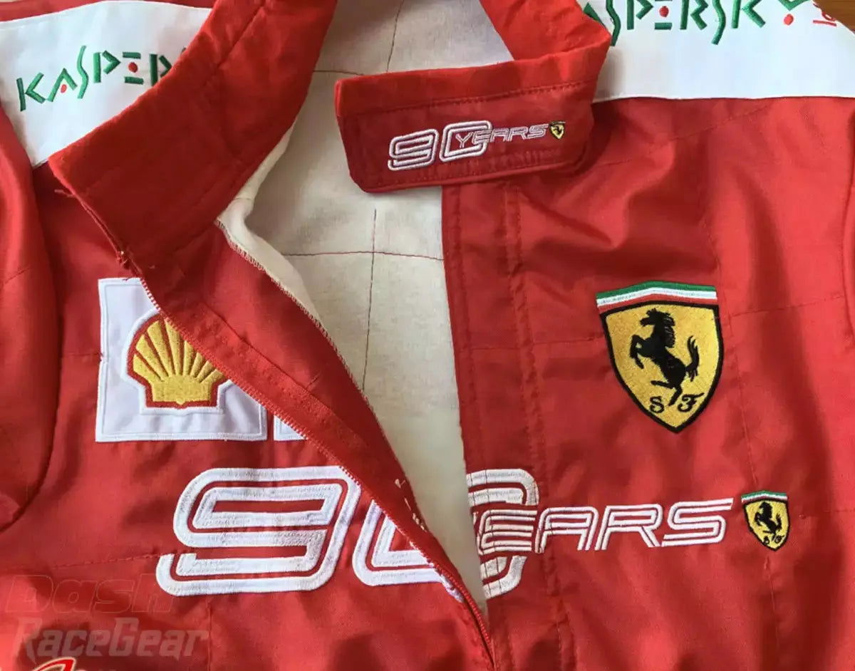2019 Charles Leclerc Scuderia Ferrari 90 Years Embroided Racing Suit - Ex Race Gear