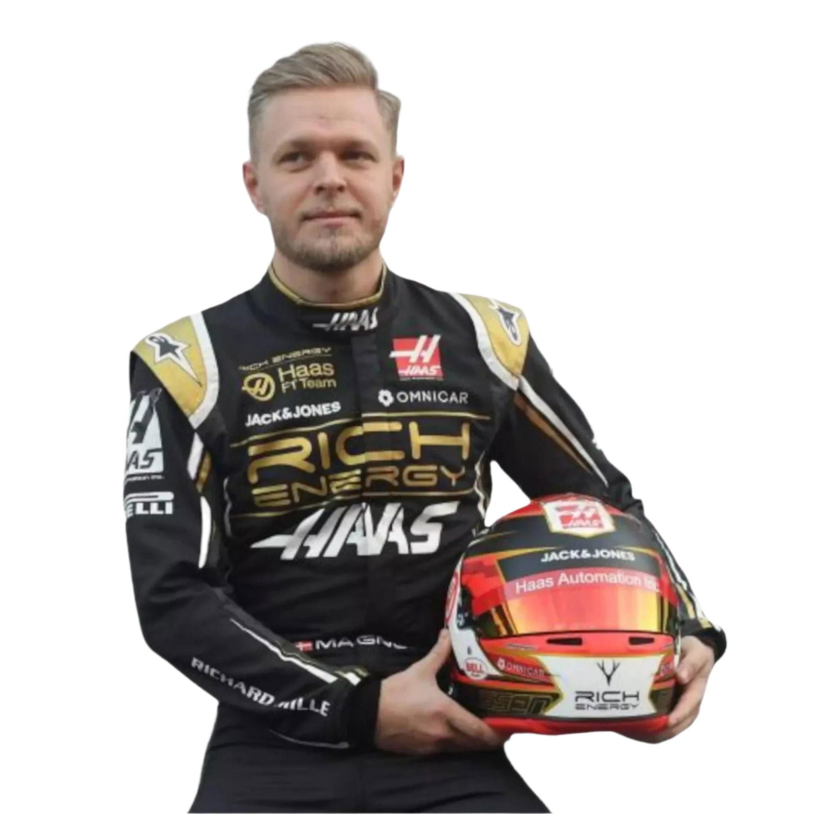 2019 Kevin Magnussen Haas F1 Race Suit - Speedxcrafts