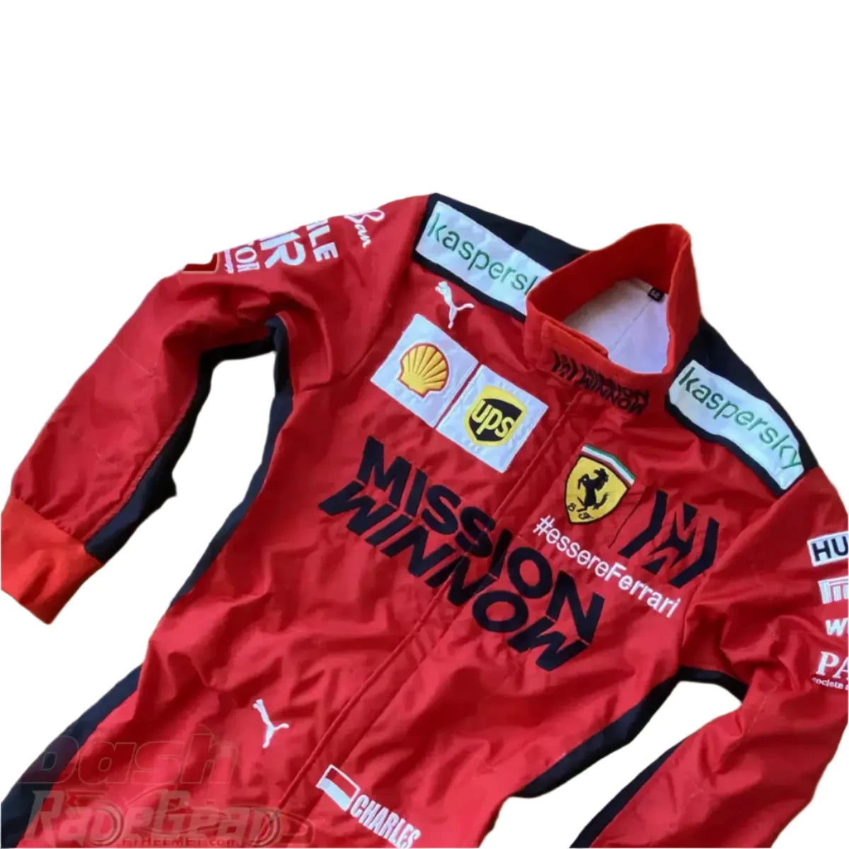 2020 Charles Leclerc Ferrari Mission Winnow F1 Embroidered Racing Suit - Ex Race Gear