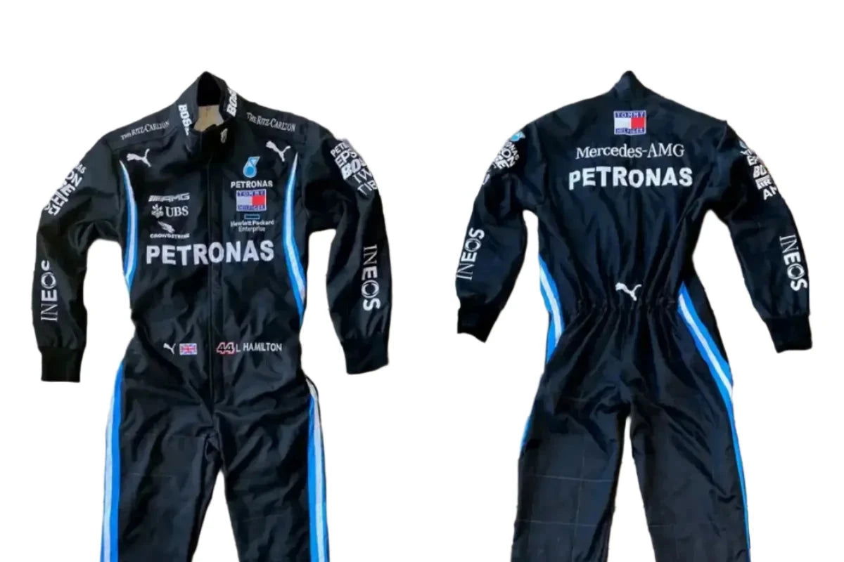 2020 Lewis Hamilton Mercedes AMG F1 Embroidery Race Suit - Speedxcrafts