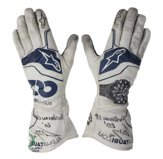 2020 Pierre Gasly AlphaTauri Scuderia  F1 Raceing Gloves - Ex Race Gear
