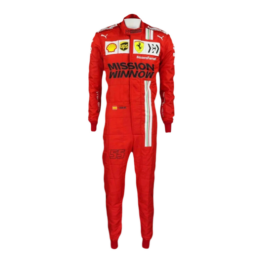 2021 Carlos Sainz Race Scuderia Ferrari F1 Suit - Ex Race Gear