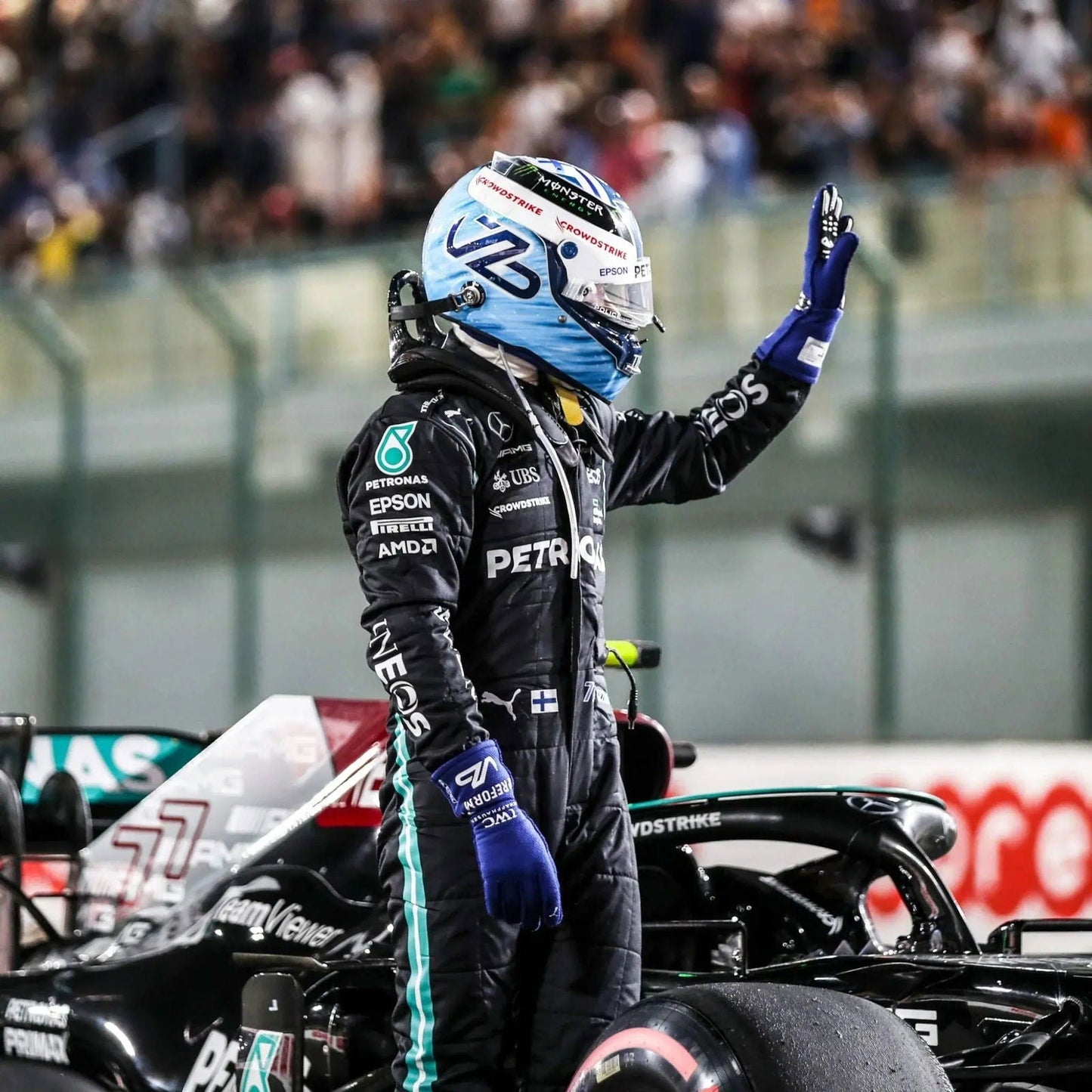 2021 Valtteri Bottas Mercedes-AMG Petronas F1 Team Replica Race Suit - Ex Race Gear