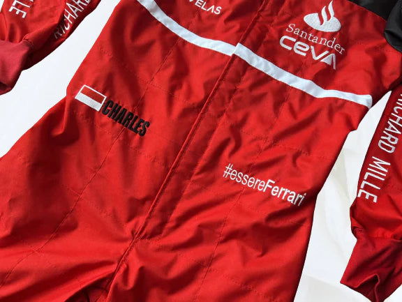 2022 Charles Leclerc Ferrari Embroidered F1 Racing Suit - Ex Race Gear