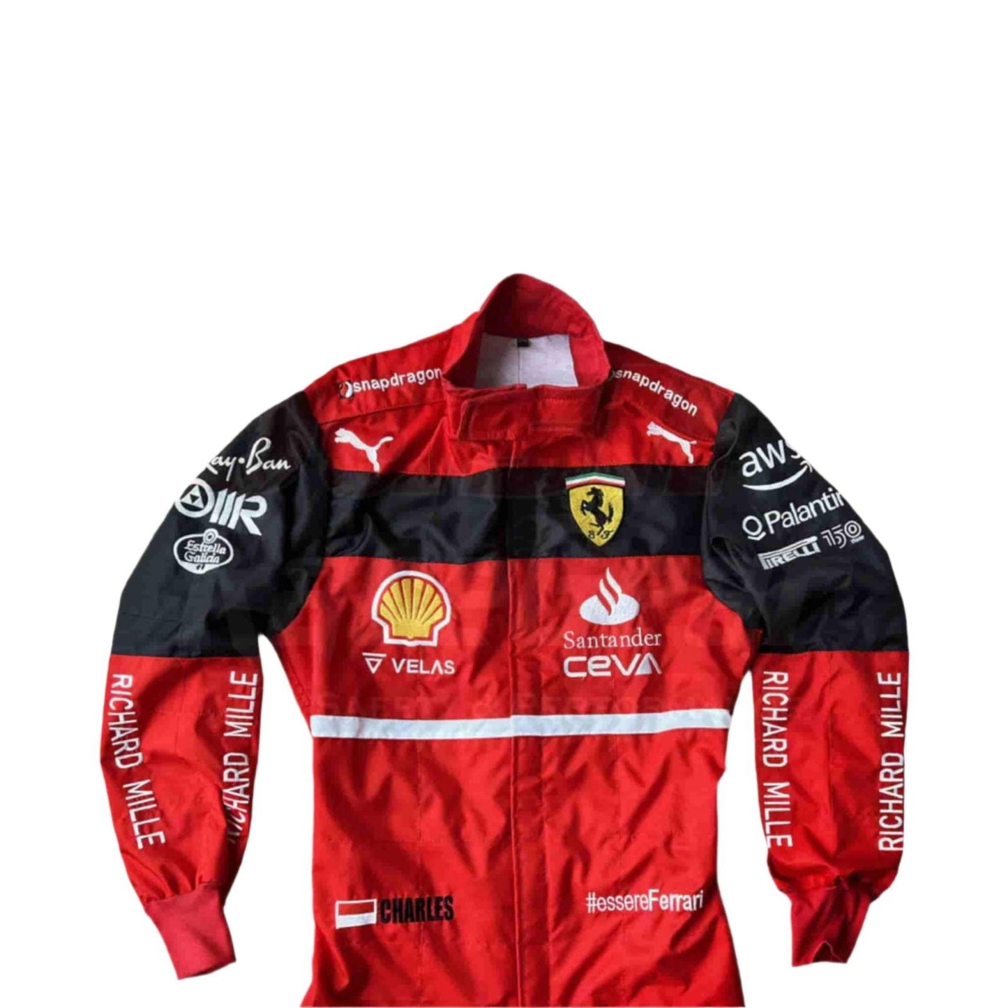 2022 Charles Leclerc Ferrari F1 Racing Suit - Ex Race Gear