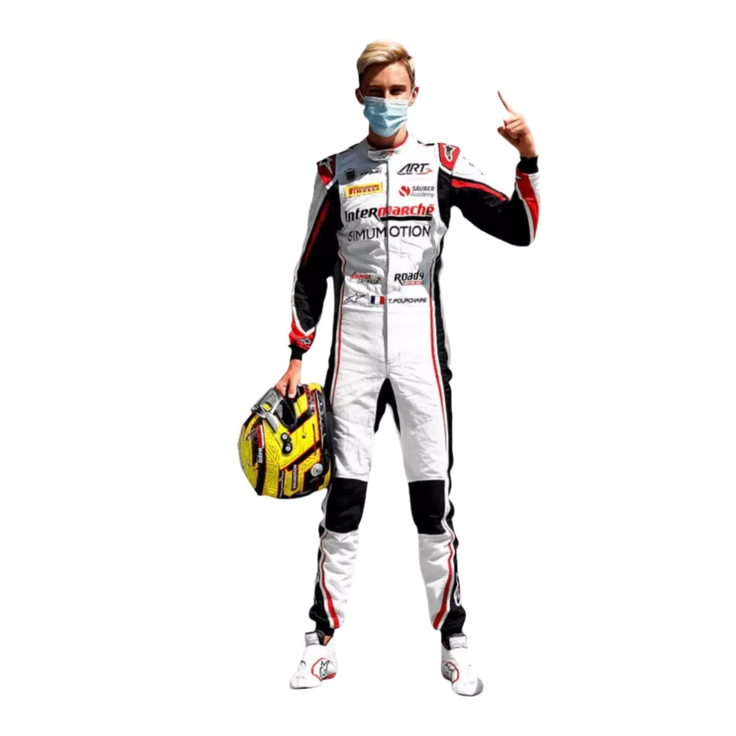 2022 Formula 2 Théo Pourchaire Suit - Ex Race Gear