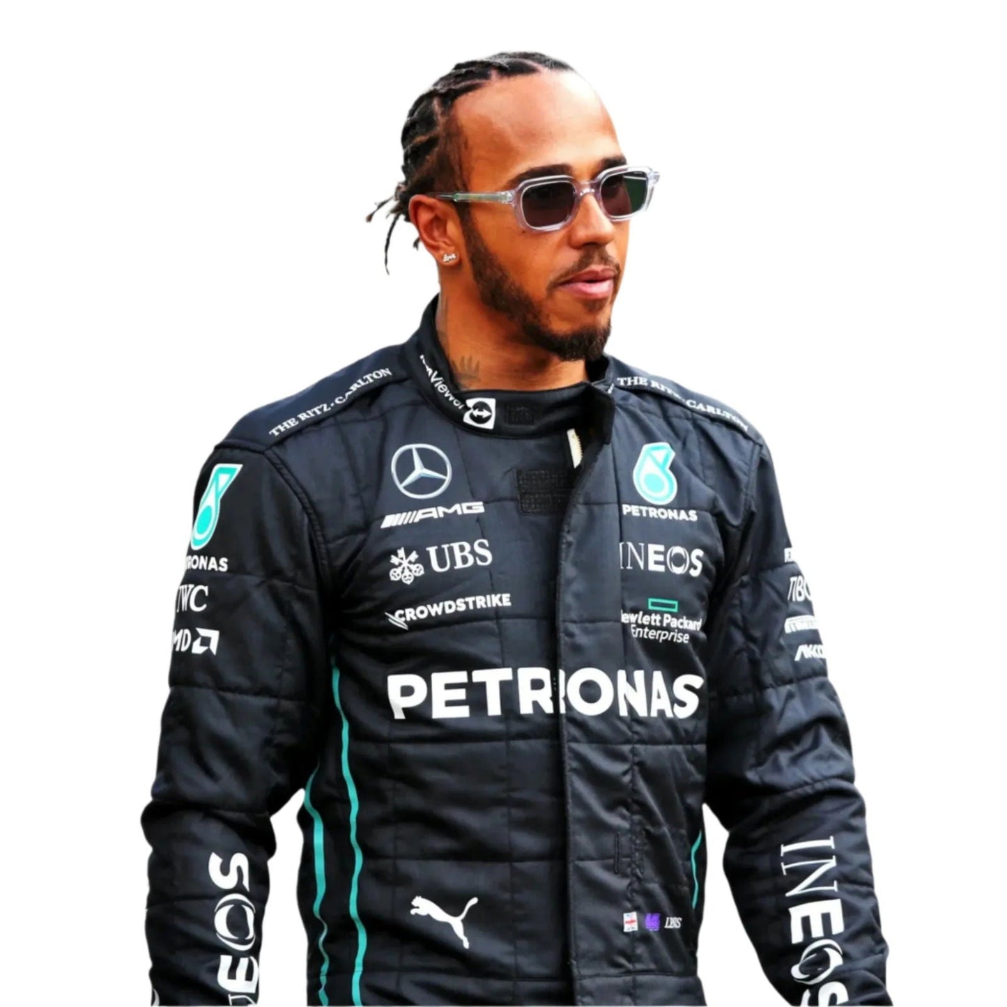 2022 Lewis Hamilton Mercedes-AMG Petronas F1 Team Replica Race Suit - EX Race Gear
