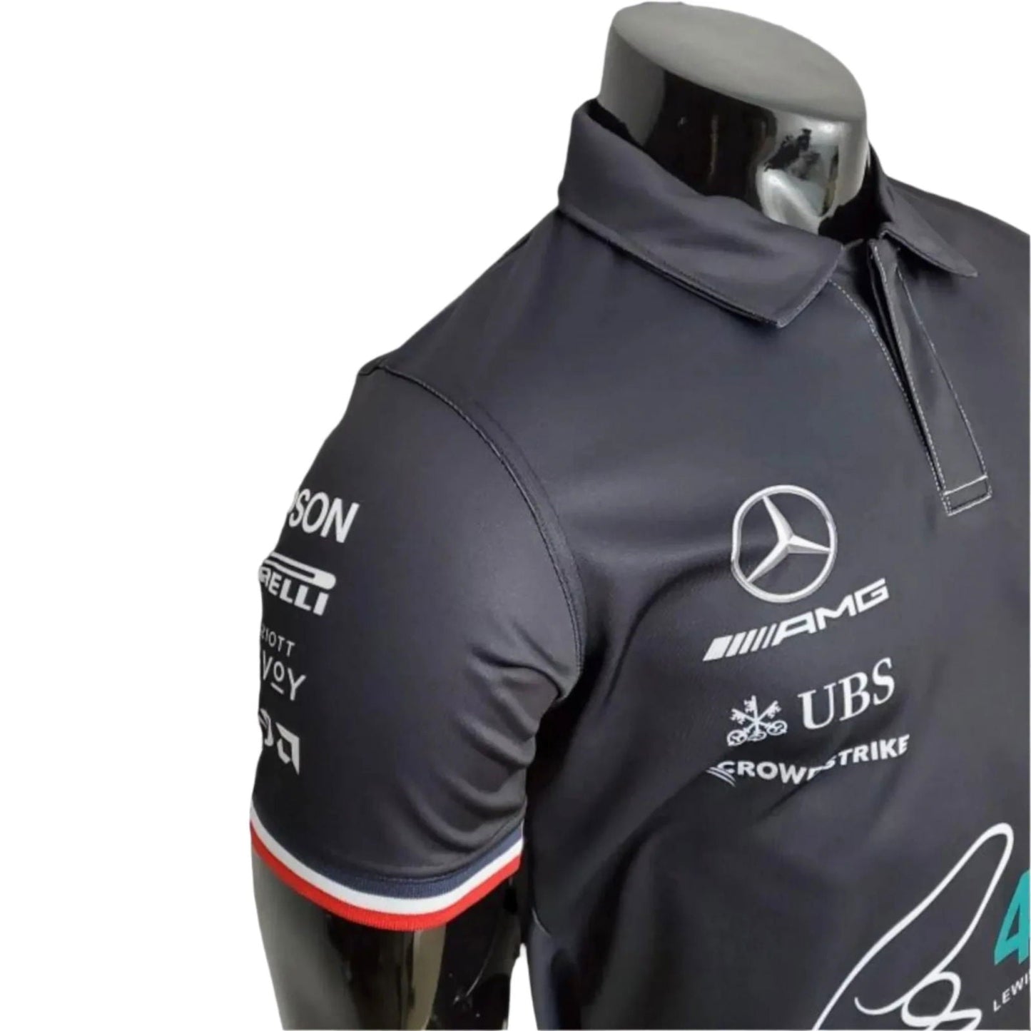 2022 Mercedes Lewis Hamilton F1 Polo Shirt - EX Race Gear