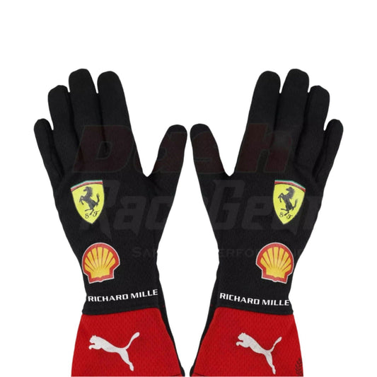 2023 Charles Leclerc Scuderia Ferrari F1 Gloves - Ex Race Gear