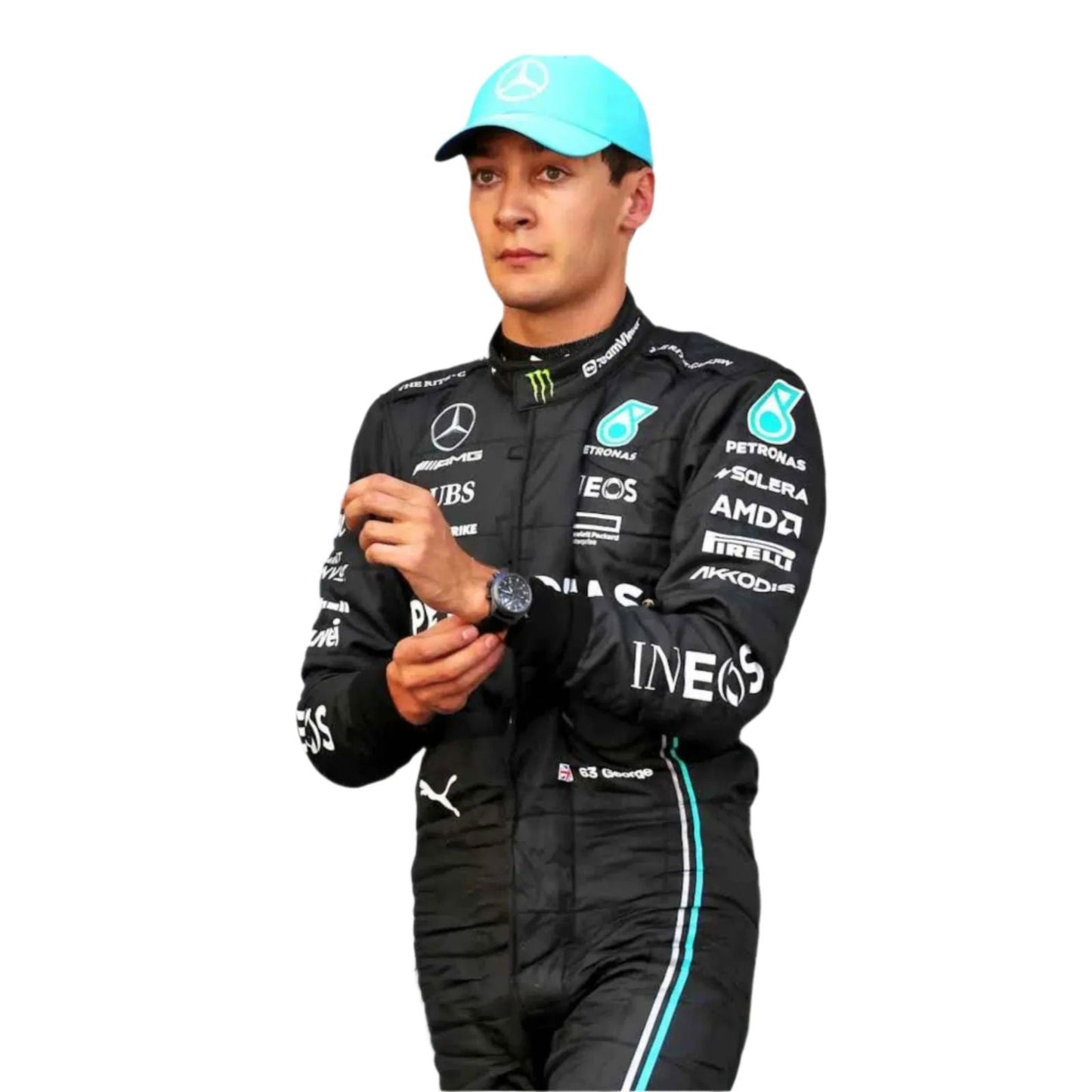 2023 George Russell Mercedes AMG F1 Race Suit - Ex Race Gear