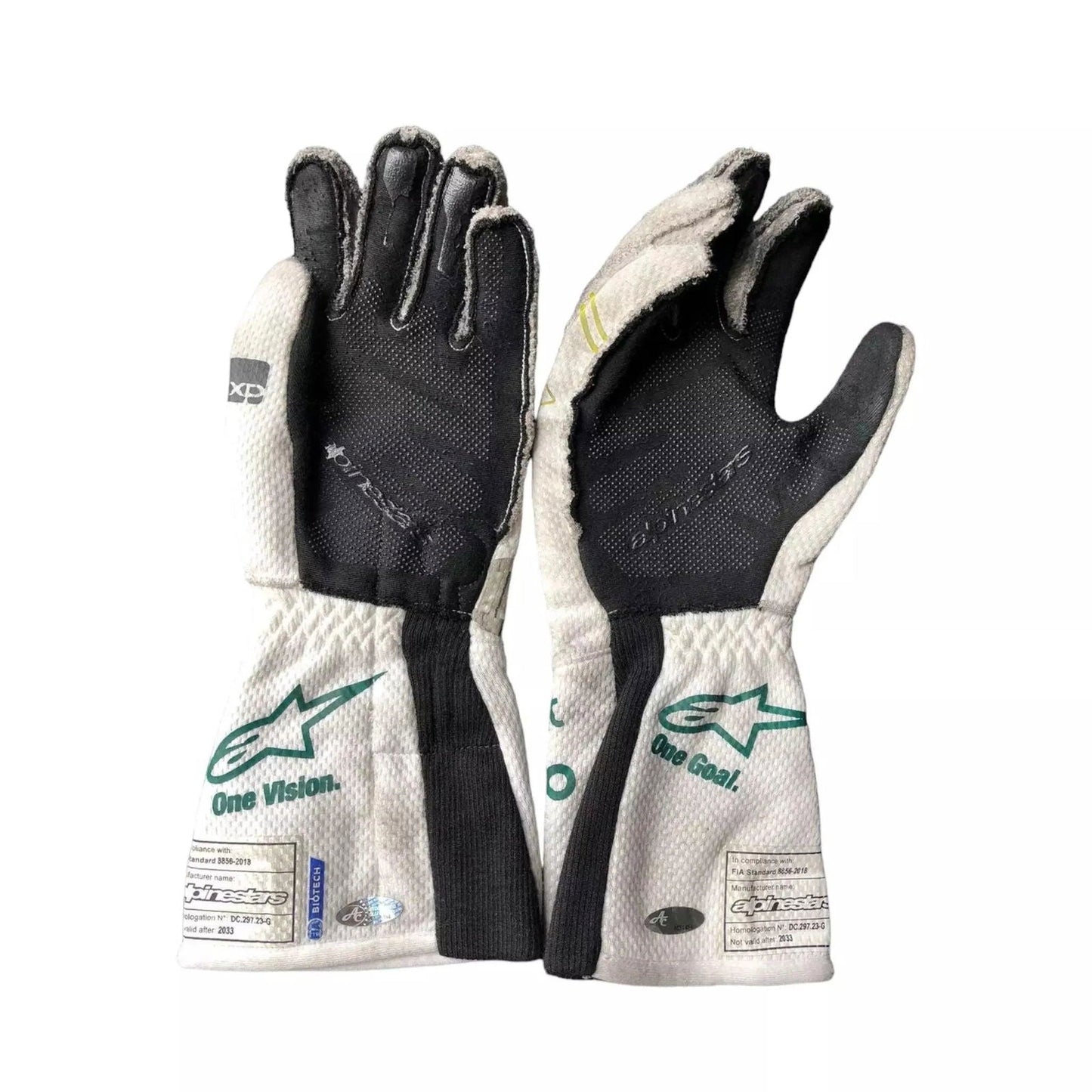 2023 Lance Stroll Baku Worn Gloves - Speedxcrafts