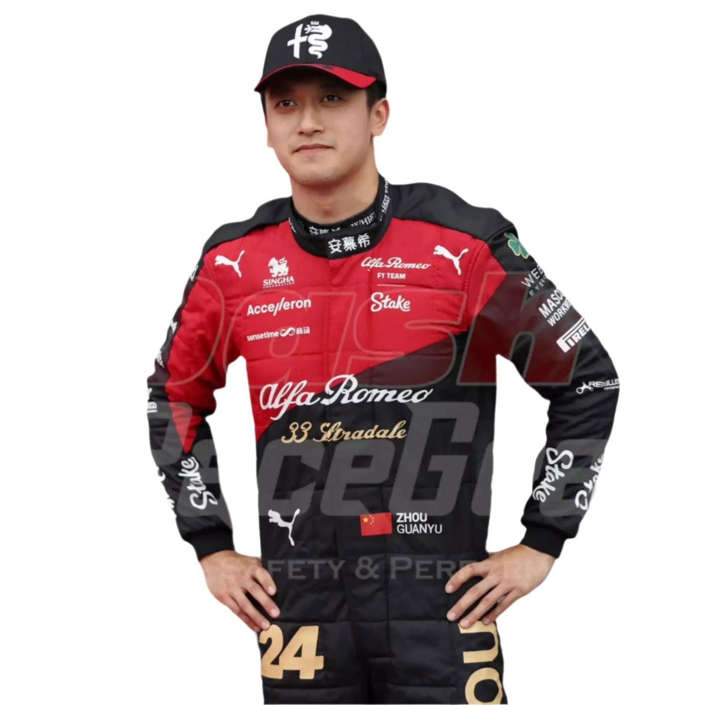 2023 Zhou Guanyu Alfa Romeo F1 Race Suit - Ex Race Gear