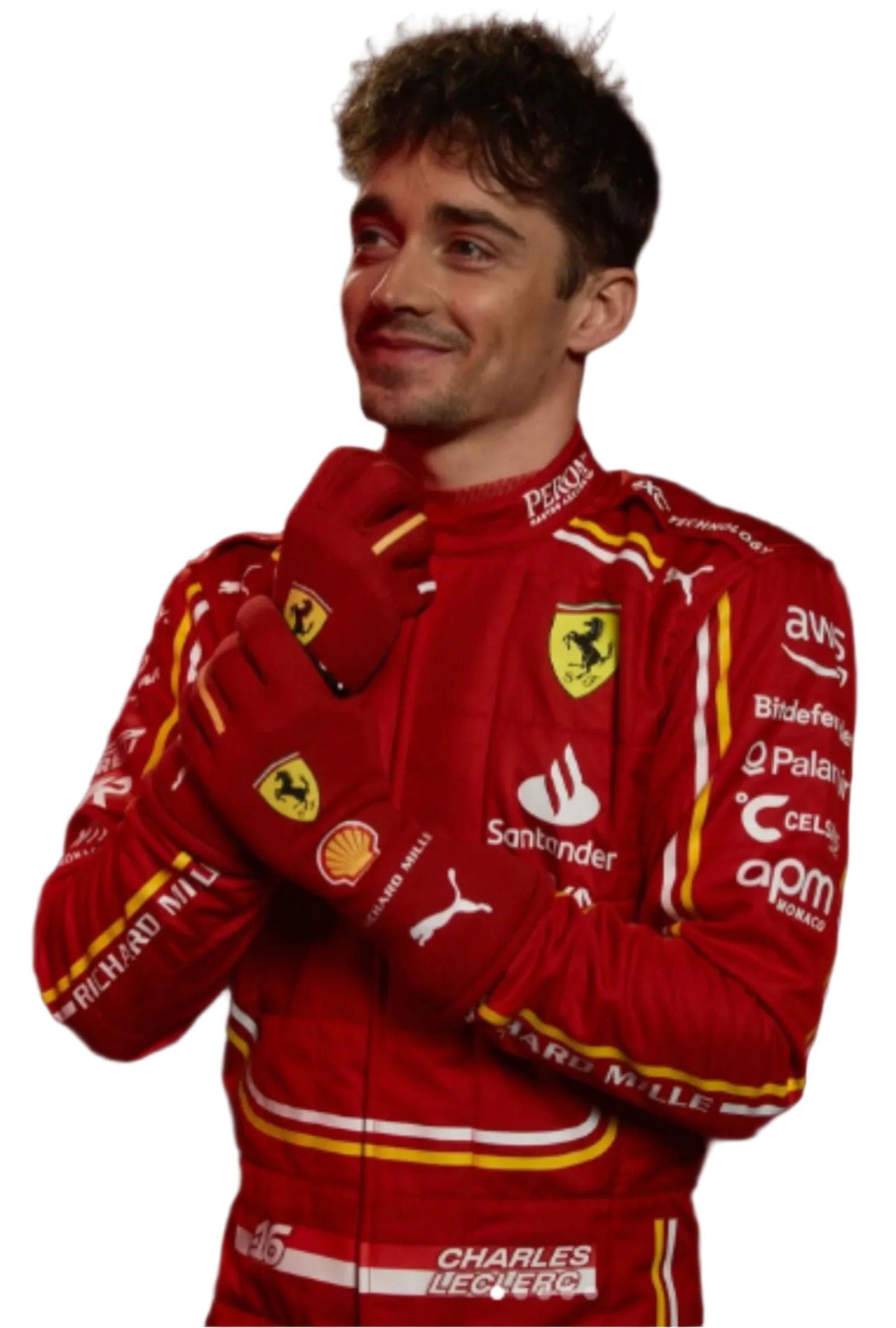2024 Charles Leclerc Replica Race Suit | Scuderia Ferrari Team Gear - Ex Race Gear