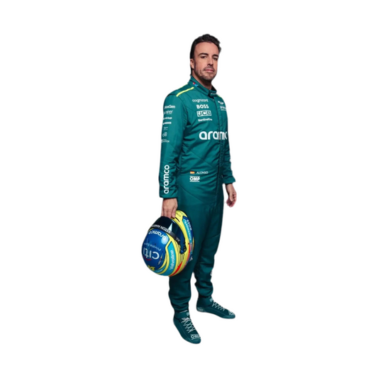 2024 Fernando Alonso & Lance Stroll Replica Race Suit | Aston Martin F1 - Ex Race Gear