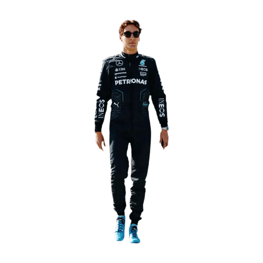 2024 George Russell Replica Race Suit | Mercedes AMG F1 Team Gear - Ex Race Gear