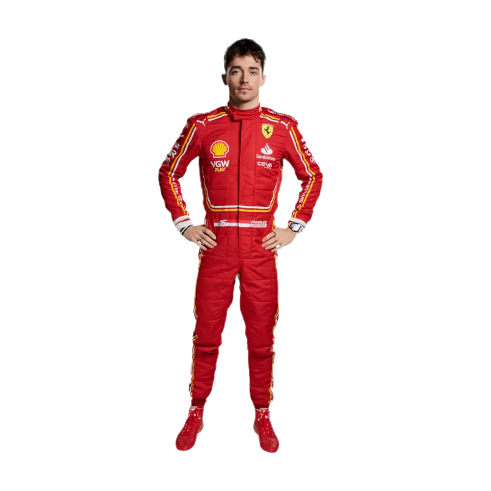 2024 Scuderia Ferrari Replica Race Suit | Official Team Merchandise - Ex Race Gear