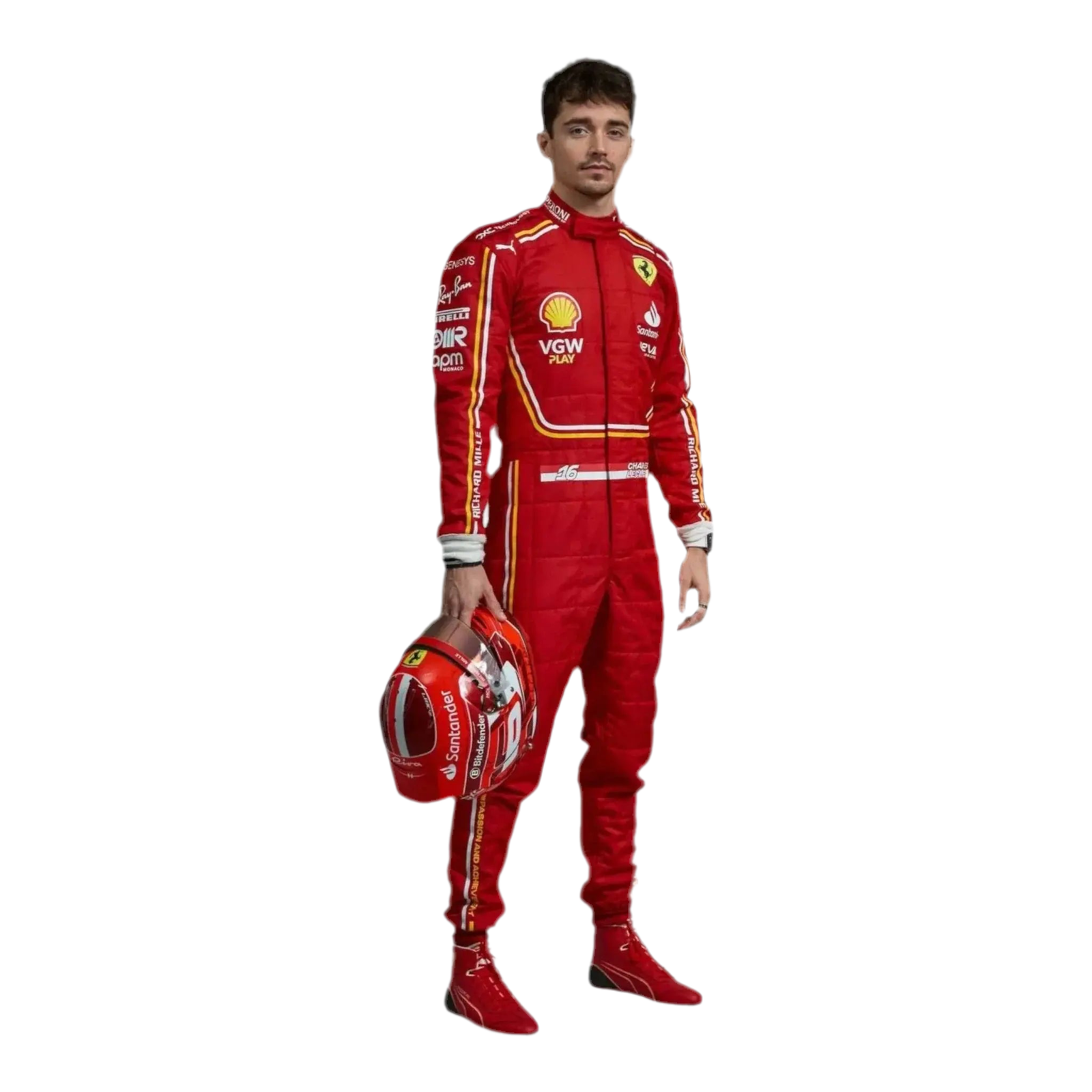 2024 Scuderia Ferrari Replica Race Suit | Official Team Merchandise - Ex Race Gear