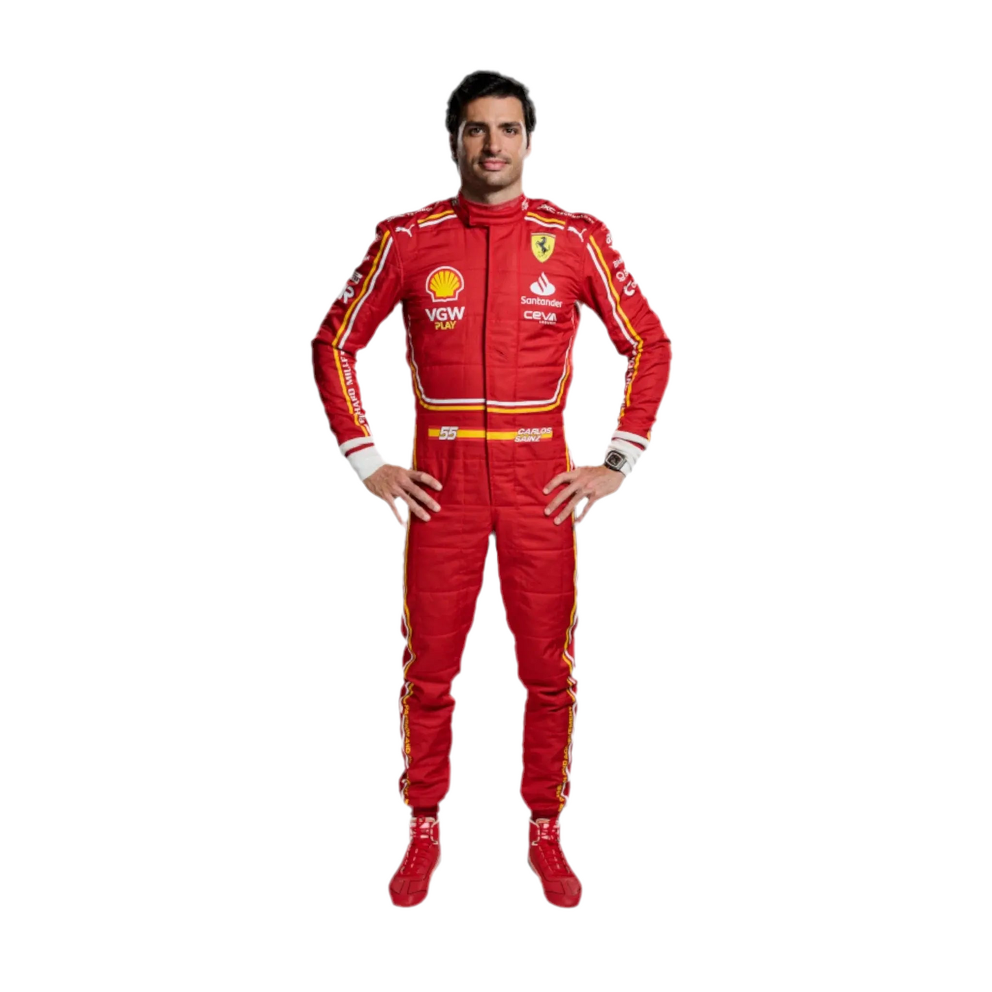 2024 Scuderia Ferrari Replica Race Suit | Official Team Merchandise - Ex Race Gear
