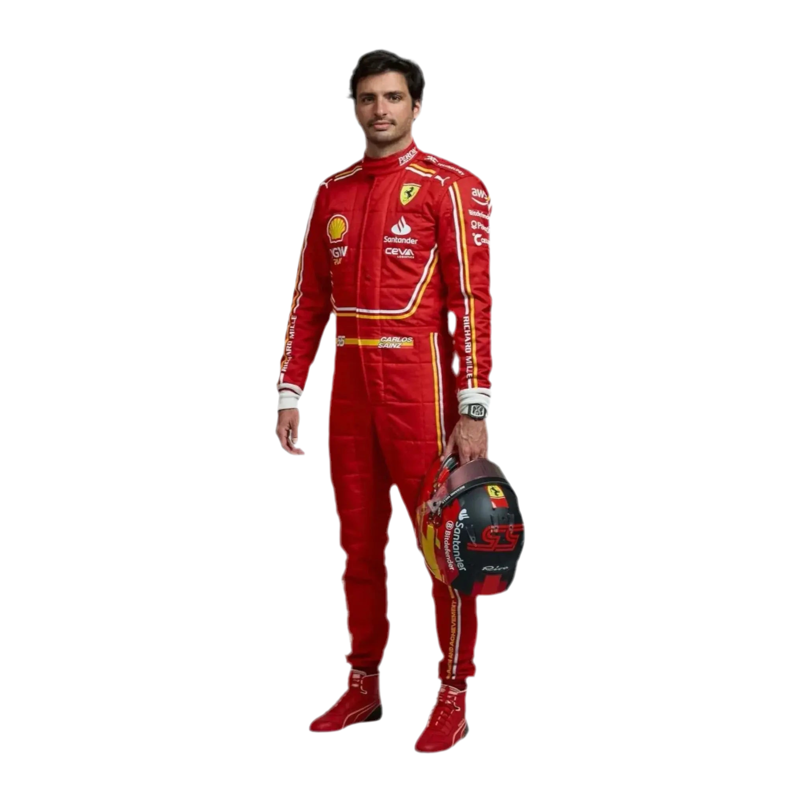 2024 Scuderia Ferrari Replica Race Suit | Official Team Merchandise - Ex Race Gear