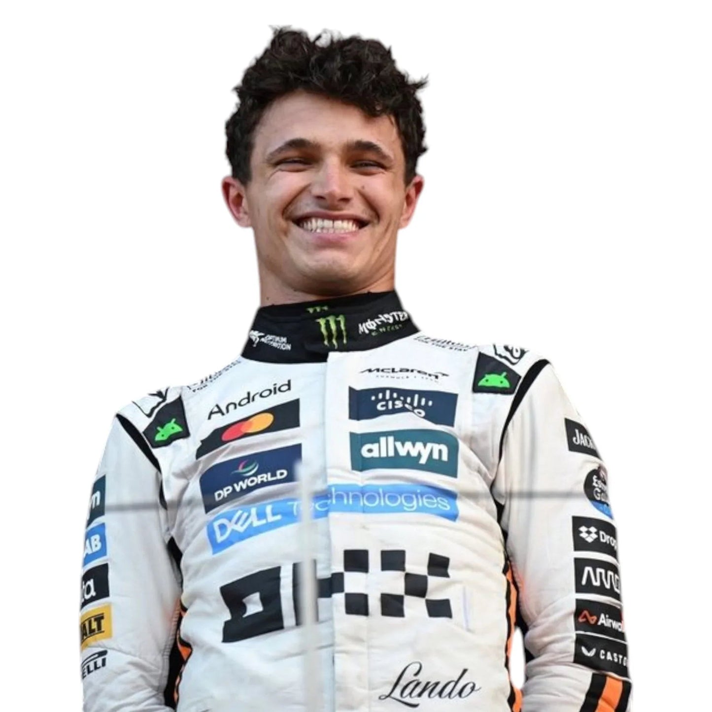 2025 Lando Norris Mclaren Monaco GP F1 Race Suit - Ex Race Gear