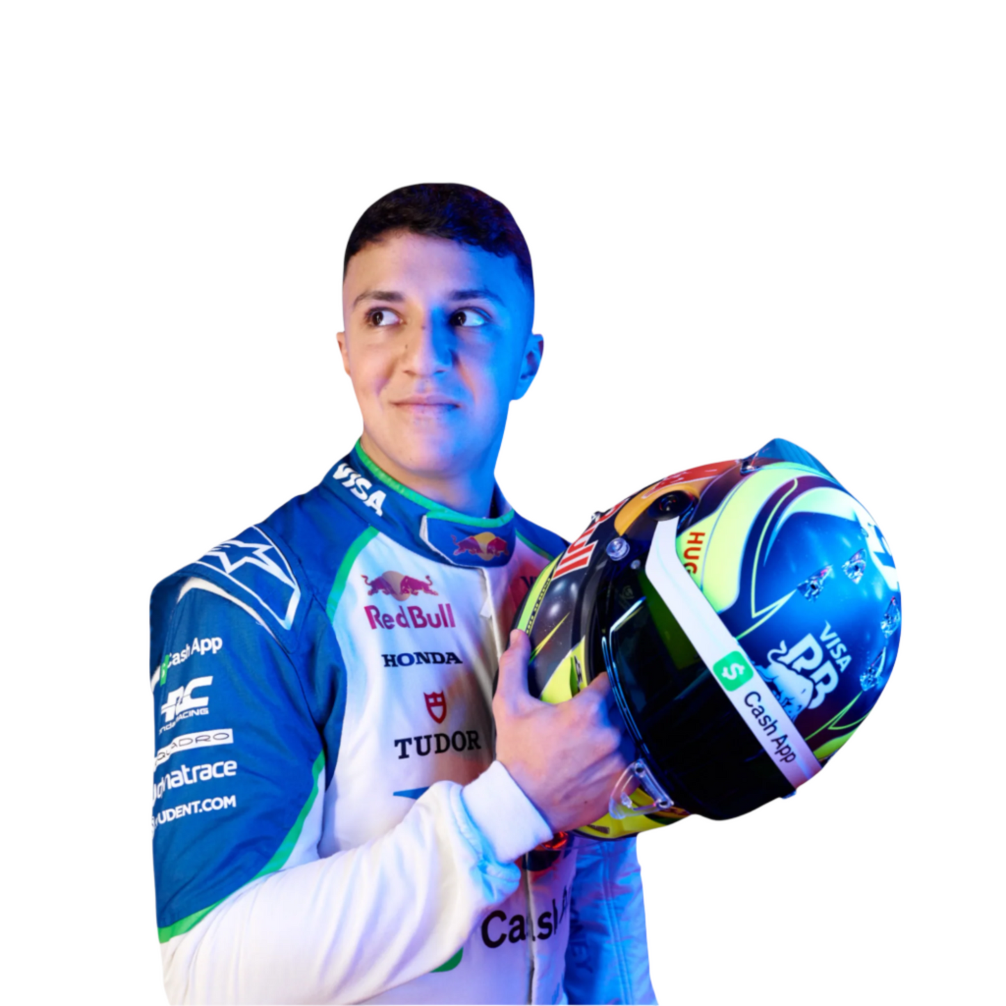 2025 Isack Hadjar Alphatauri Race Suit Ex Race Gear