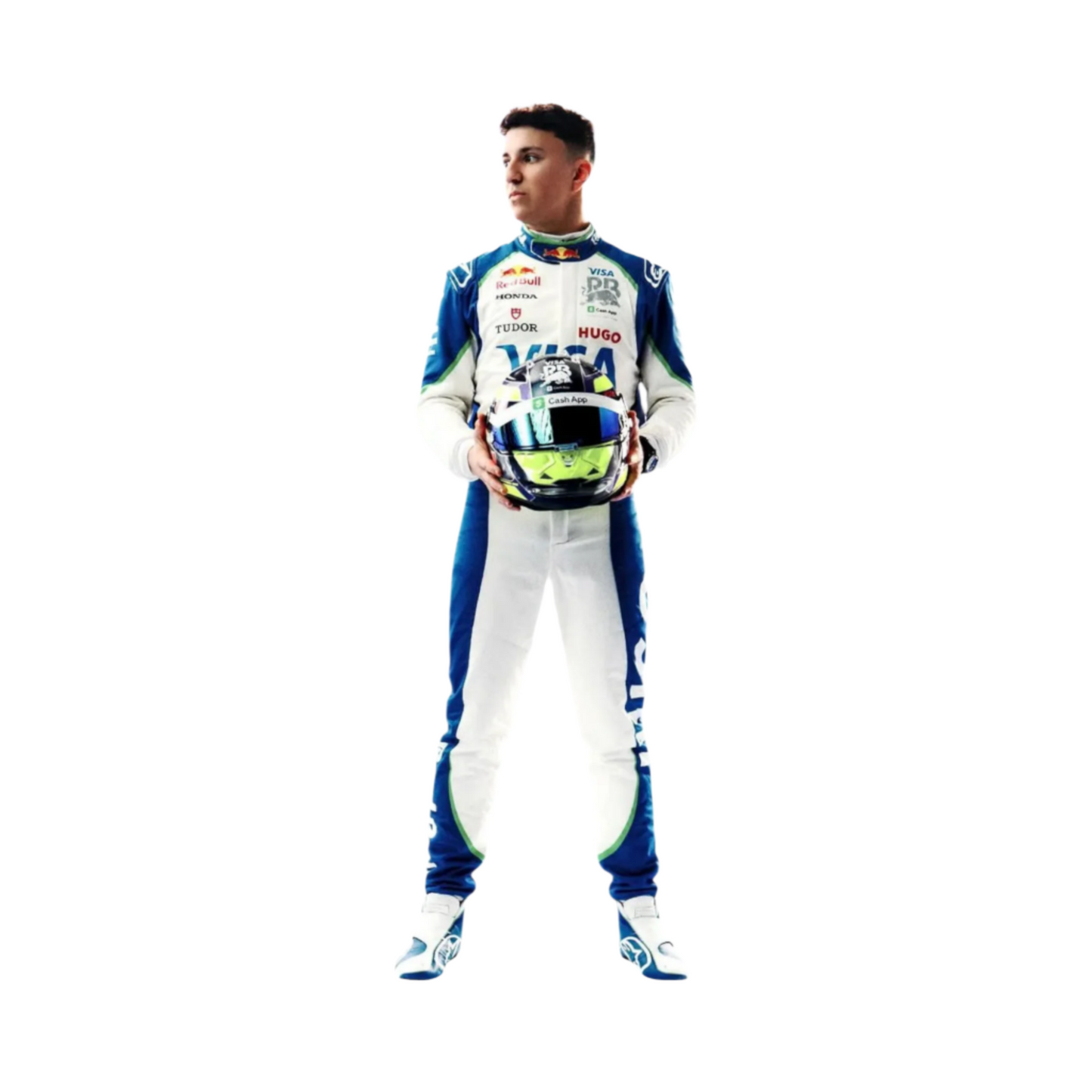 2025 Isack Hadjar Alphatauri Race Suit Ex Race Gear