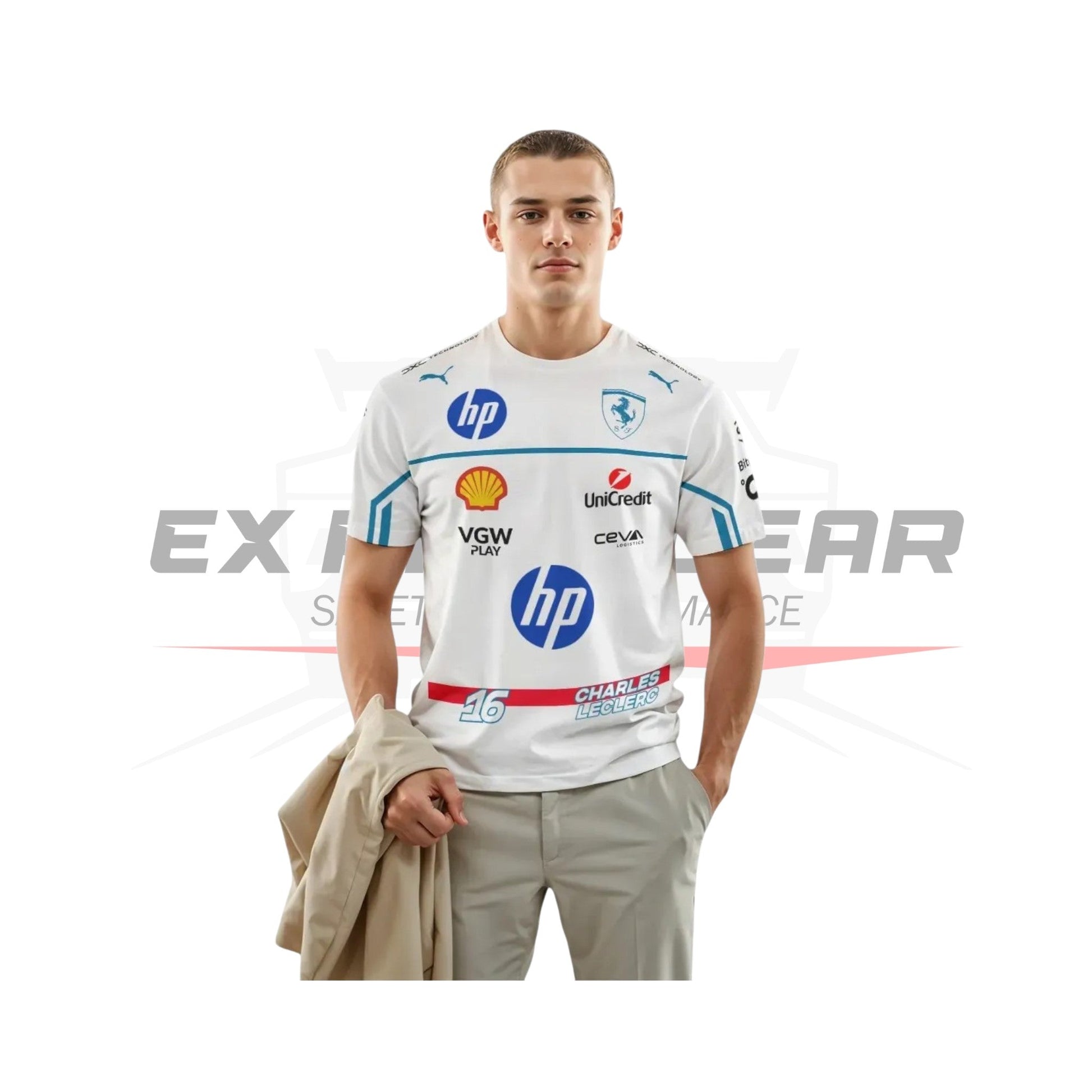 Charles Leclerc 2025 Monaco Race T-Shirt Ex Race Gear