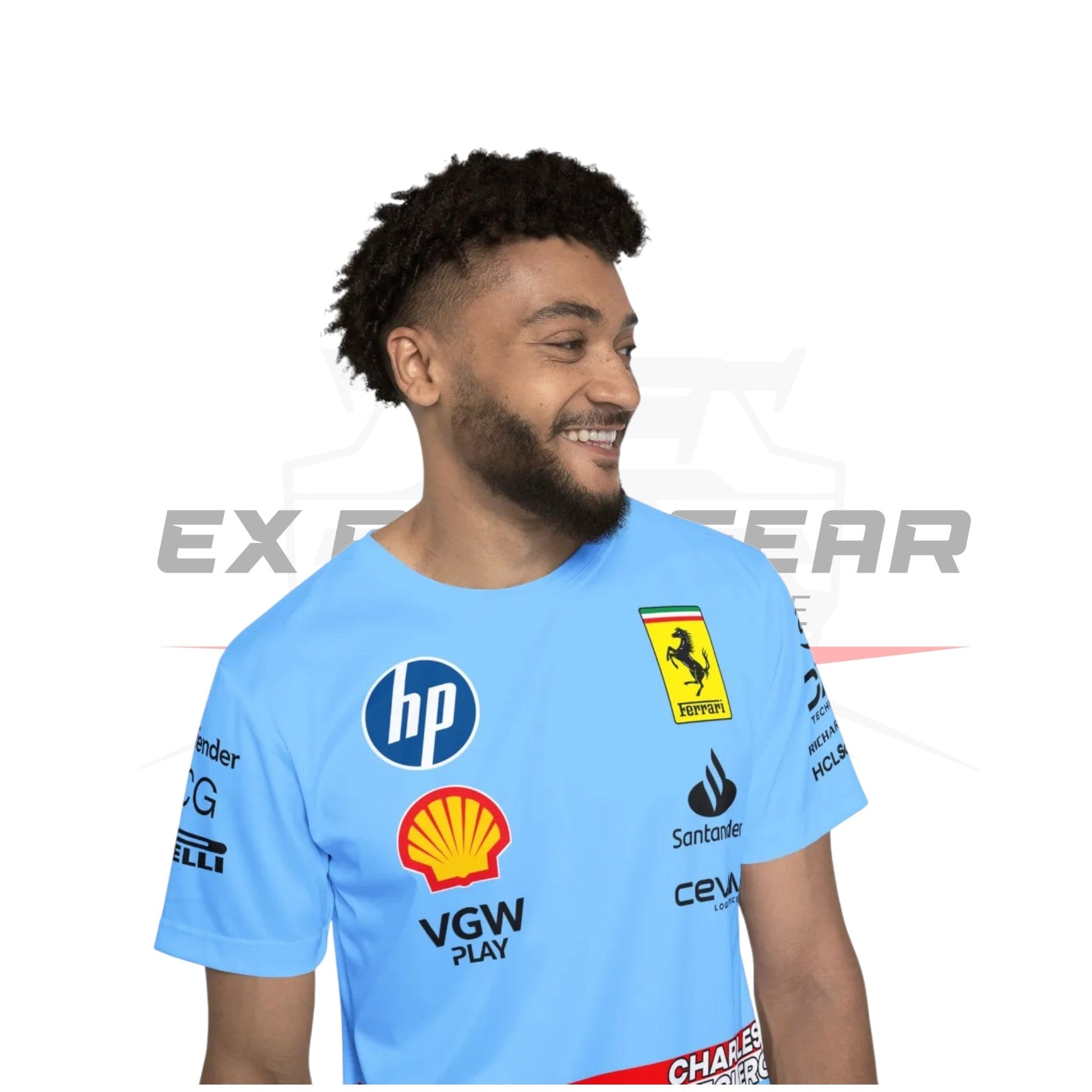 Charles Leclerc Miami Race Suit T-Shirt Ex Race Gear