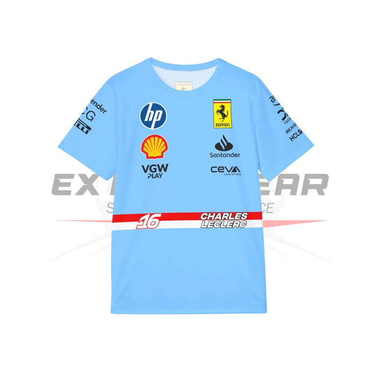 Charles Leclerc Miami Race Suit T-Shirt Ex Race Gear
